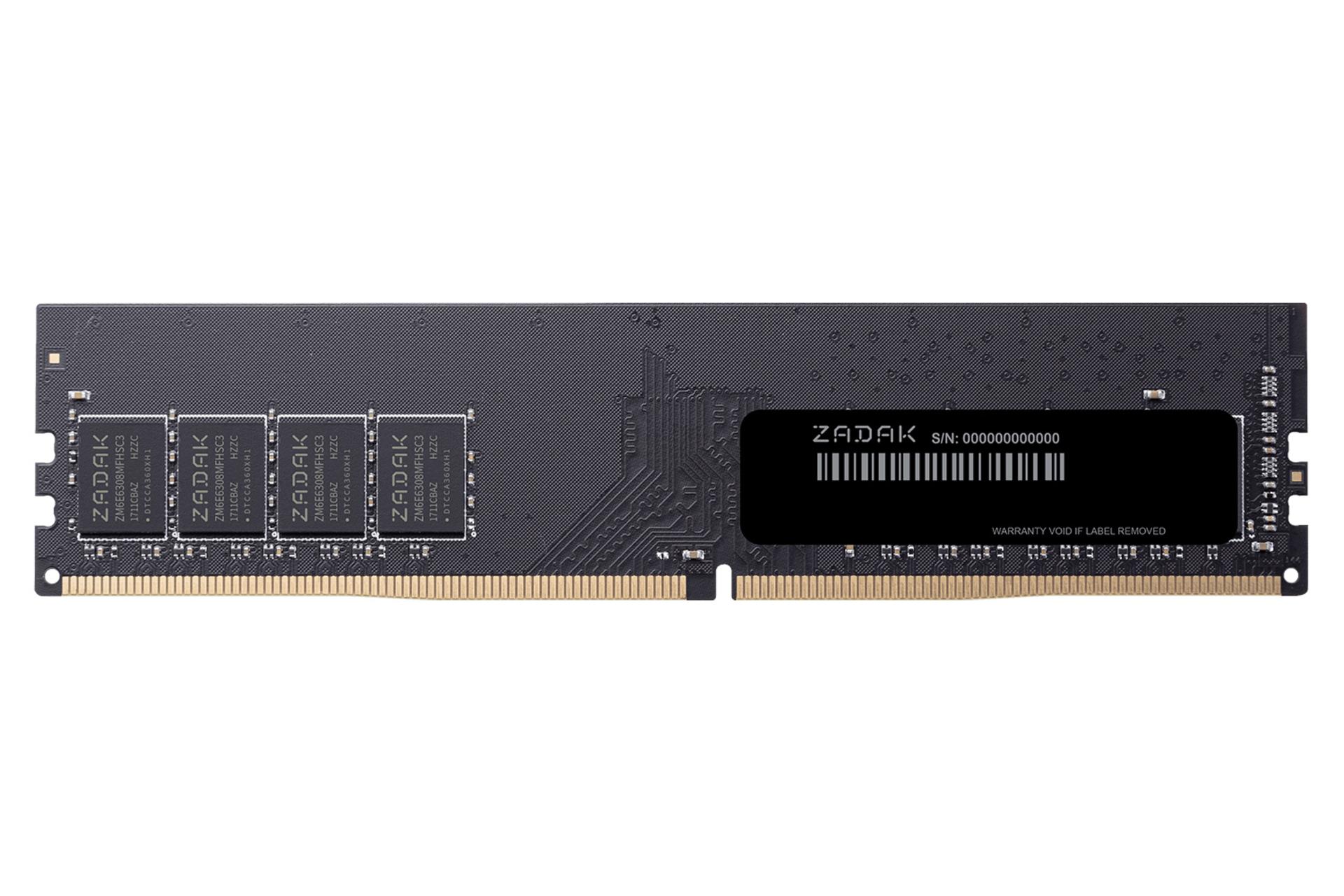 نمای روبروی رم زاداک UNB ظرفیت 8 گیگابایت از نوع DDR4-3200