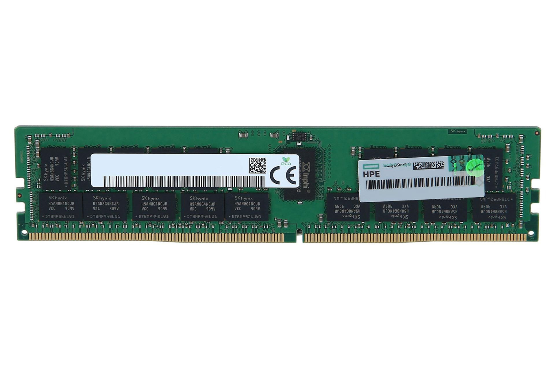 نمای جلوی رم اچ پی ای P00922-B21 ظرفیت 16 گیگابایت از نوع DDR4-2933