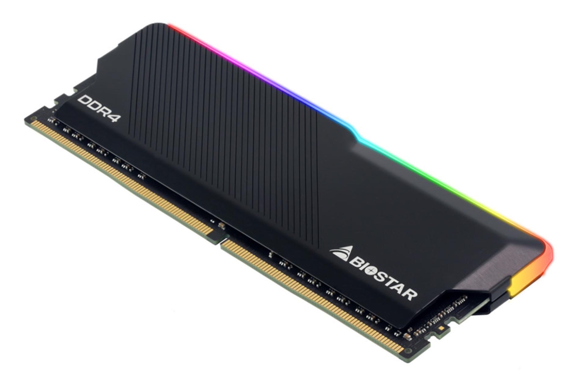  رم بایواستار GAMING X ظرفیت 16 گیگابایت (2x8) از نوع DDR4-3200 نمای جانبی پایین