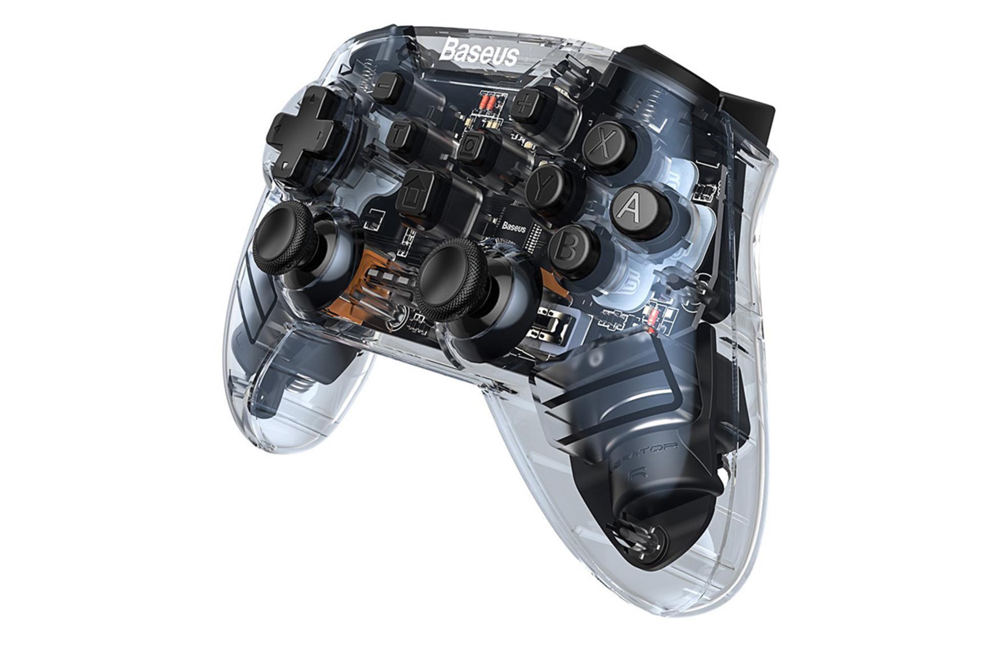 نمای نیم رخ جلو و سمت راست دسته بازی باسئوس SW Motion Sensing