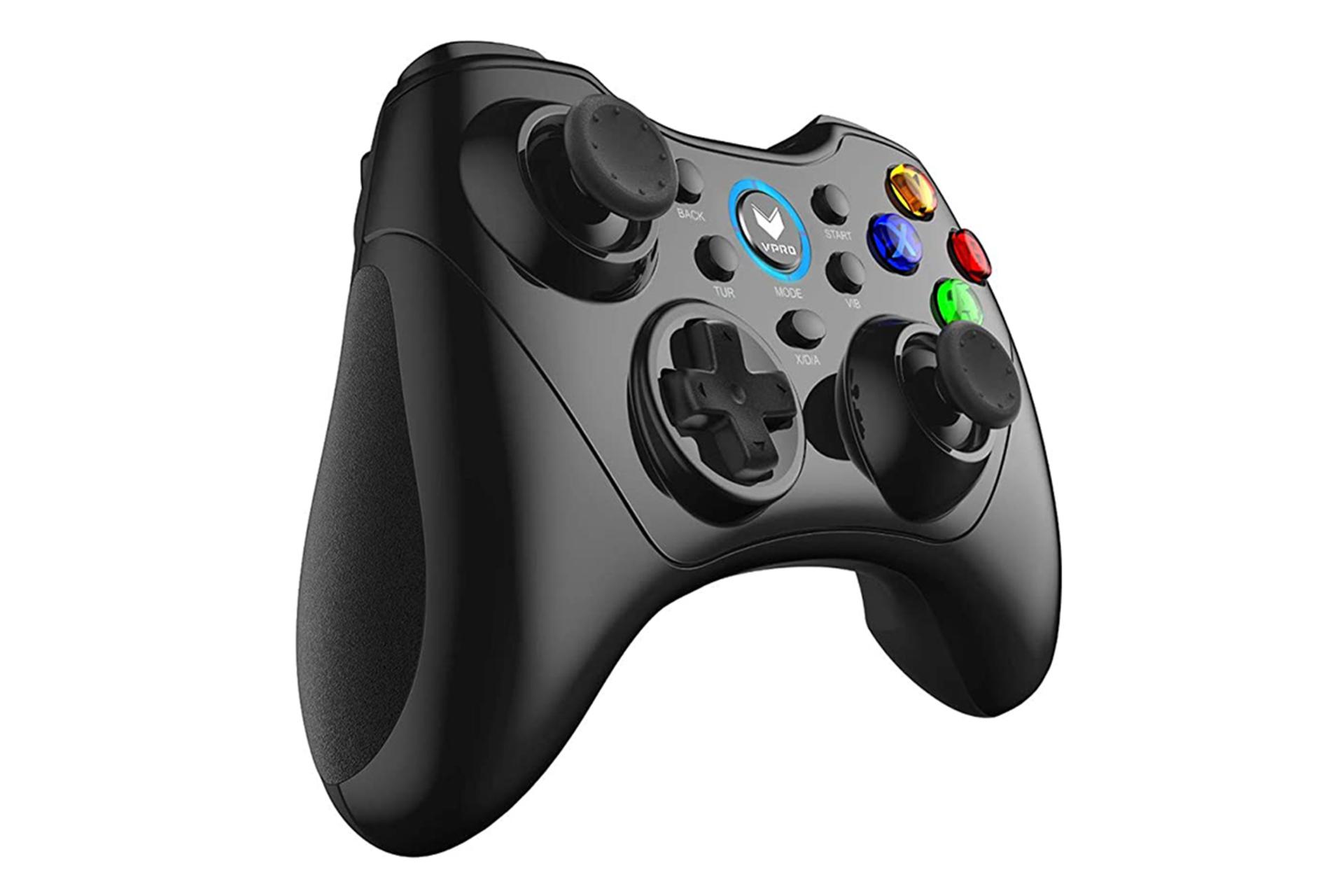نمای نیم رخ جلو از سمت چپ دسته بازی رپو V600S وایرلس کنترلر