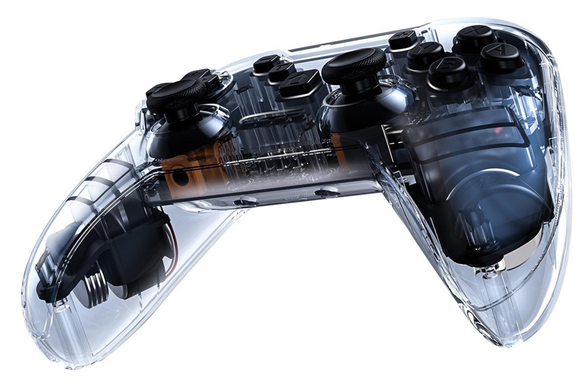 نمای جلو از سمت پایین دسته بازی باسئوس SW Motion Sensing