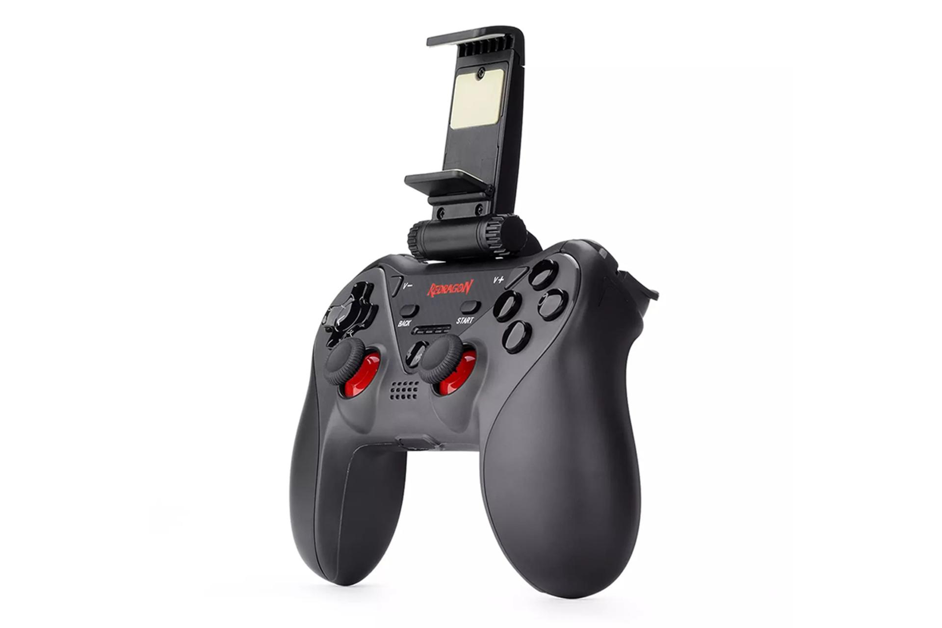 نمای نیم رخ جلو و سمت راست دسته بازی ردراگون Ceres G812 وایرلس کنترلر