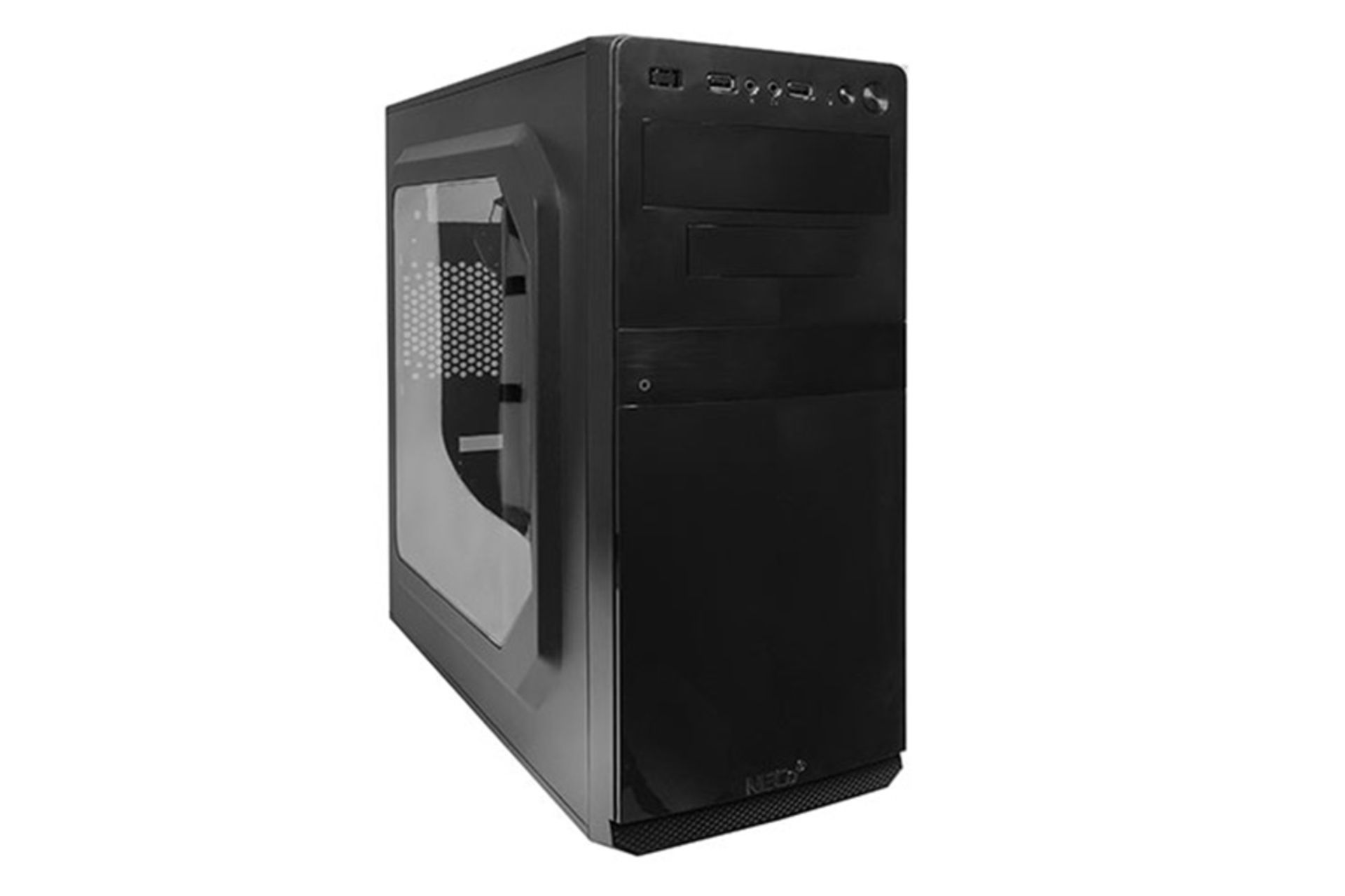 نمای نیم رخ جلو و سمت چپ کیس کامپیوتر نکو مدل NECO 5908 