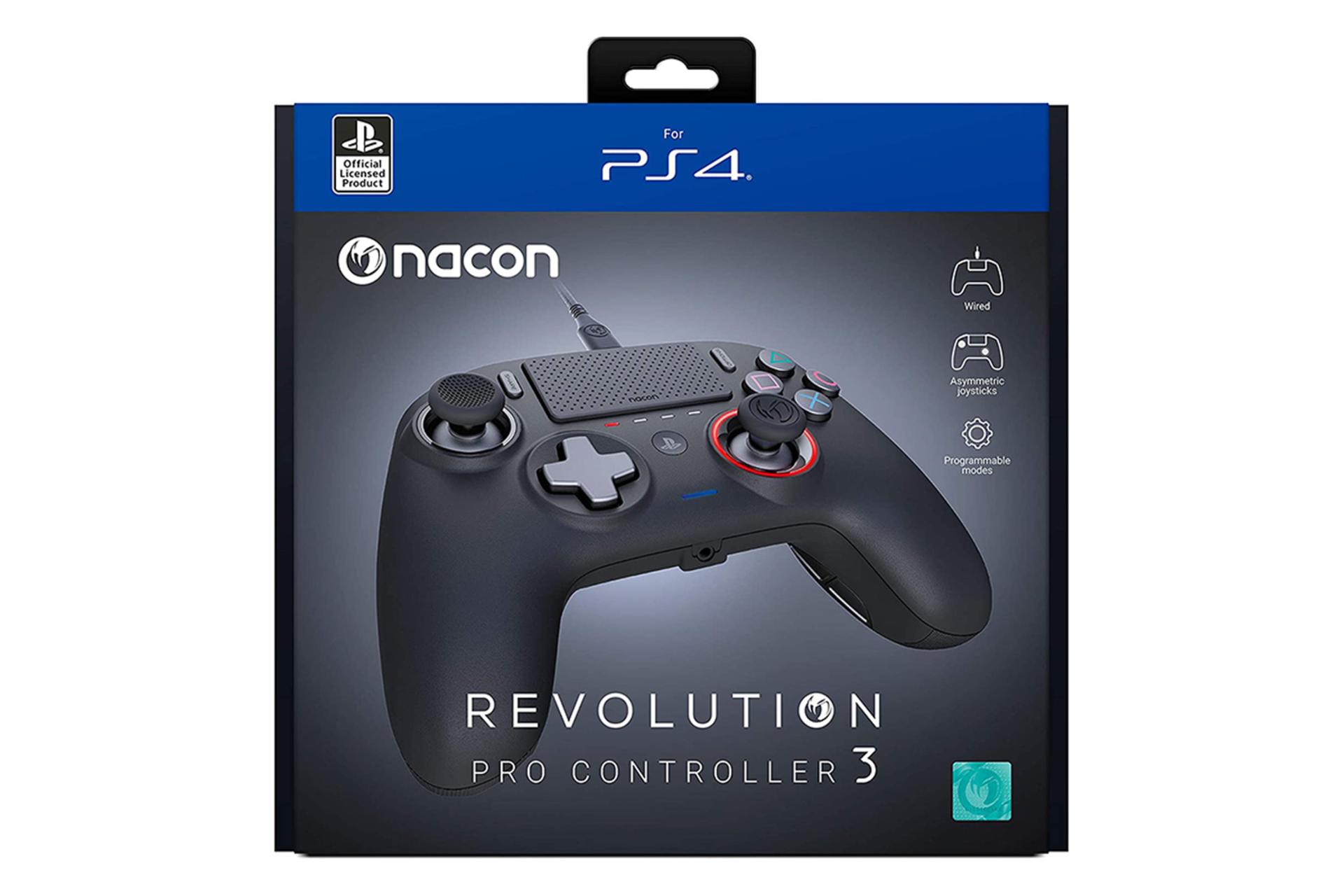 نمای جلوی پک دسته بازی ناکن Revolution پرو کنترلر 3