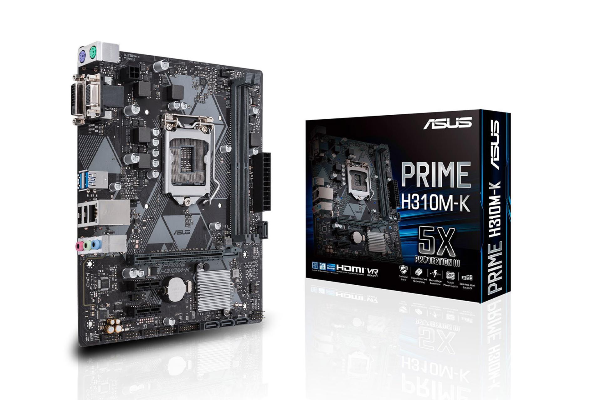 مادربورد ایسوس PRIME H310M-K بسته بندی