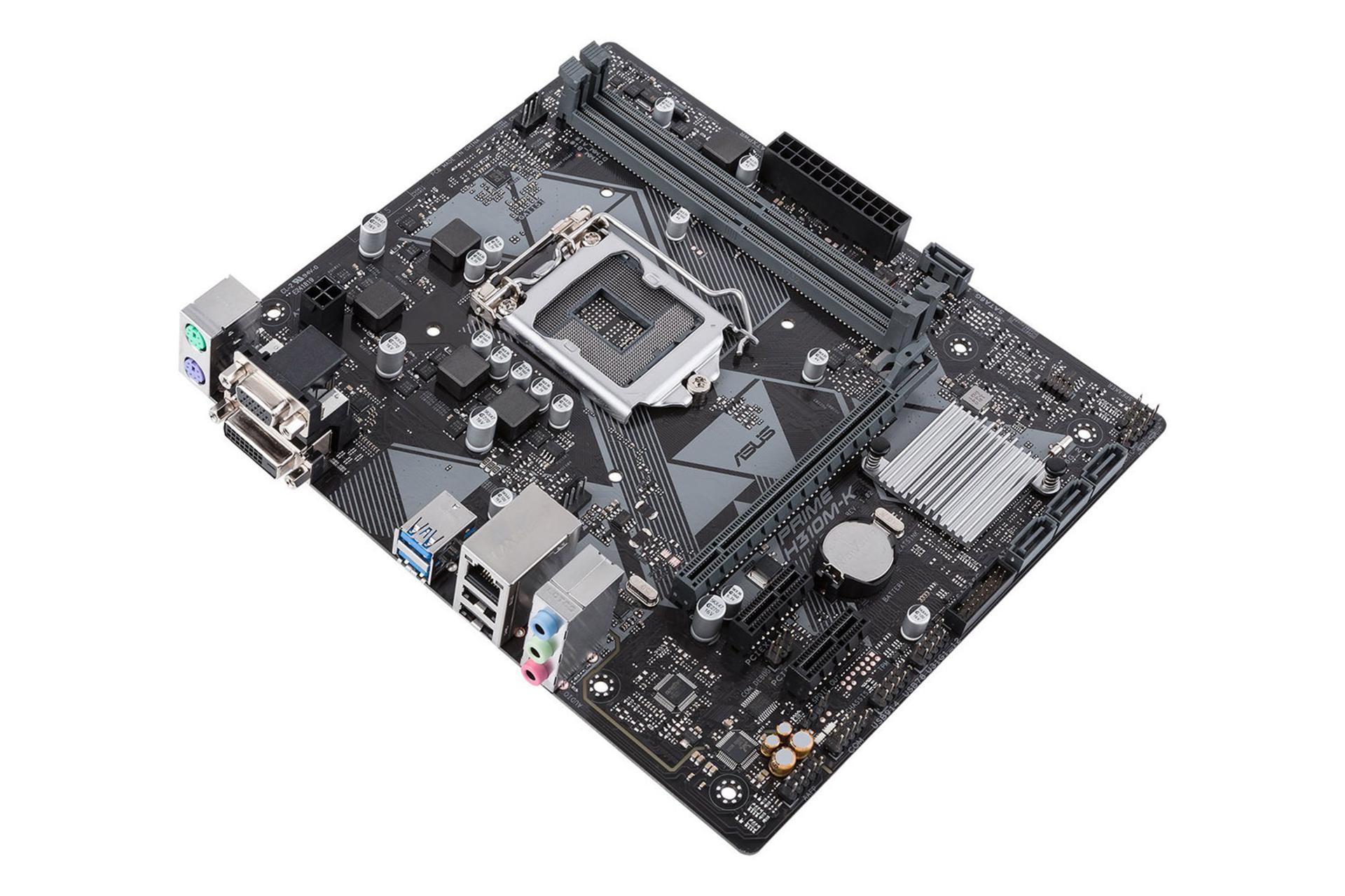 مادربورد ایسوس PRIME H310M-K نمای بالا