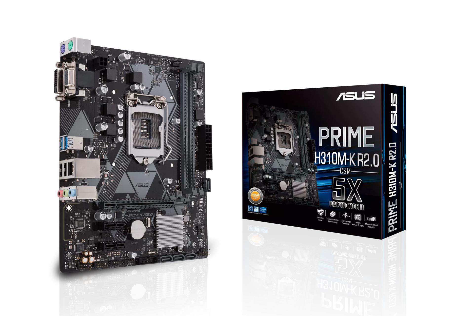 مادربرد ایسوس PRIME H310M-K R2.0 بسته بندی