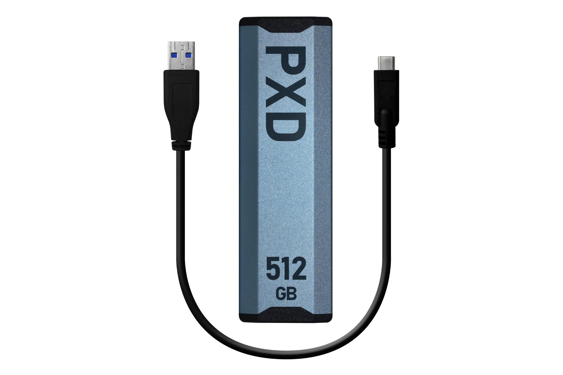 نمای کابل SSD پاتریوت PXD NVMe M.2 ظرفیت 512 گیگابایت