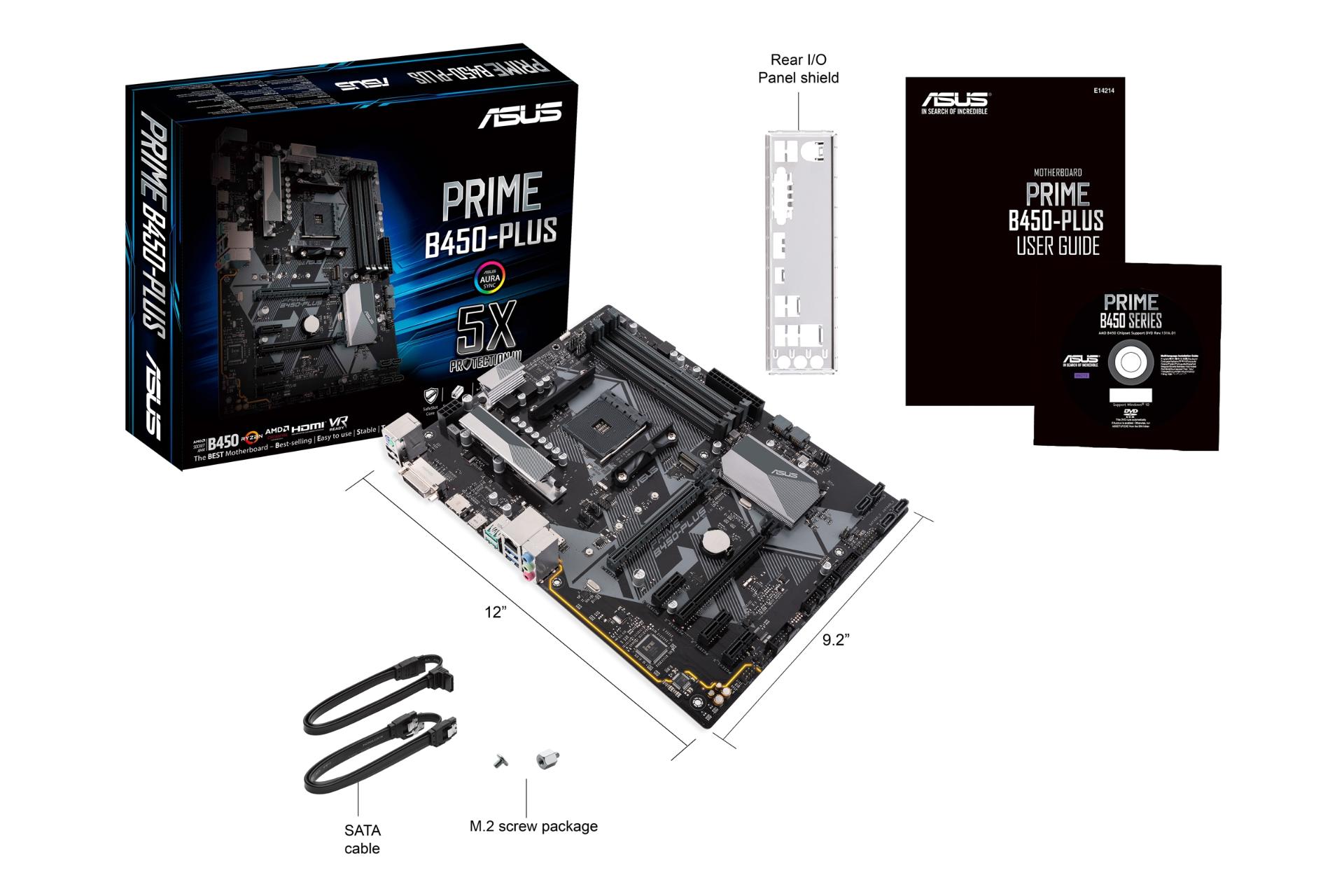 اقلام همراه مادربرد ایسوس ASUS PRIME B450-PLUS