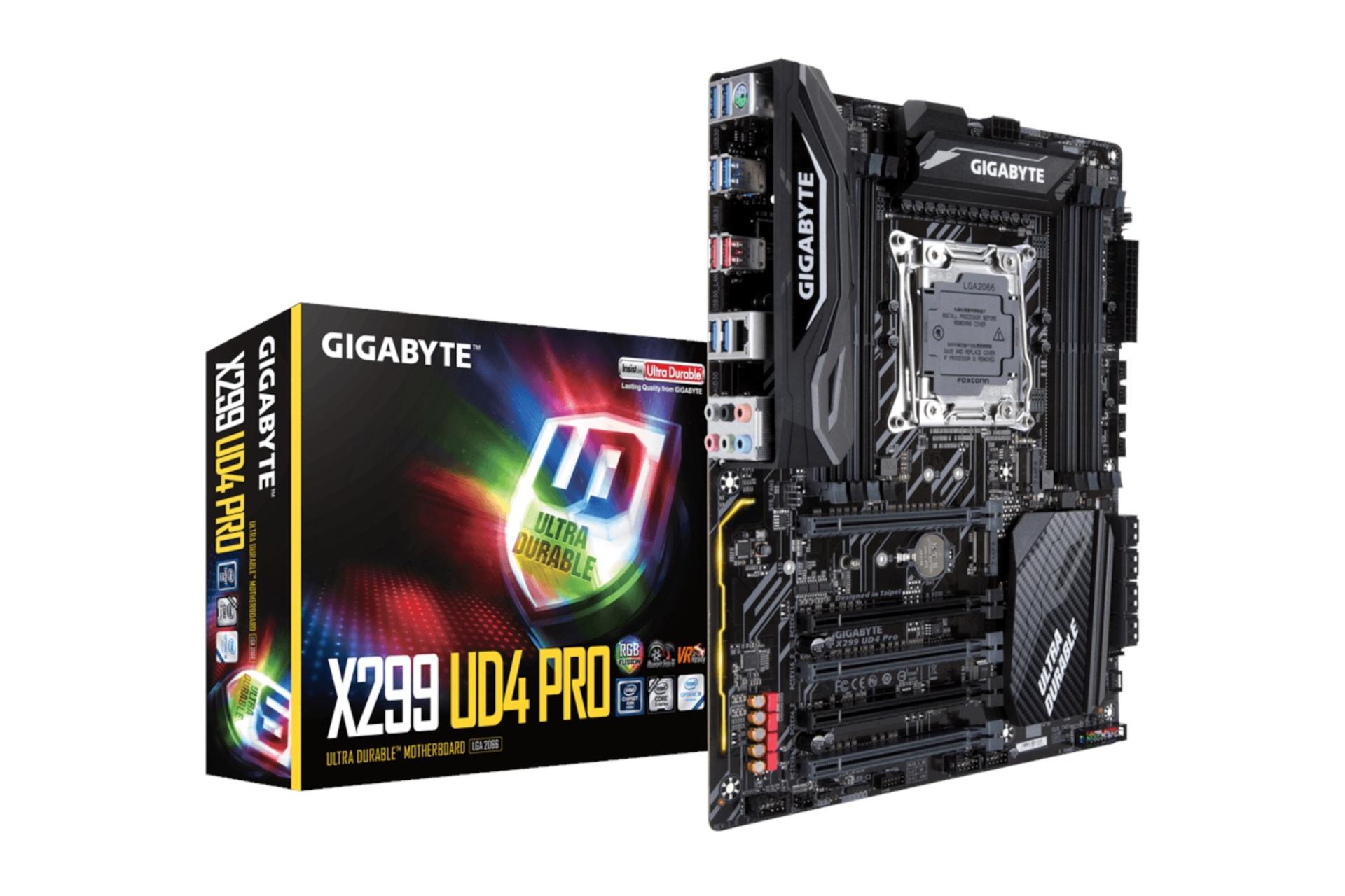 جعبه مادربرد گیگابایت GIGABYTE X299 UD4 Pro (rev. 1.0)