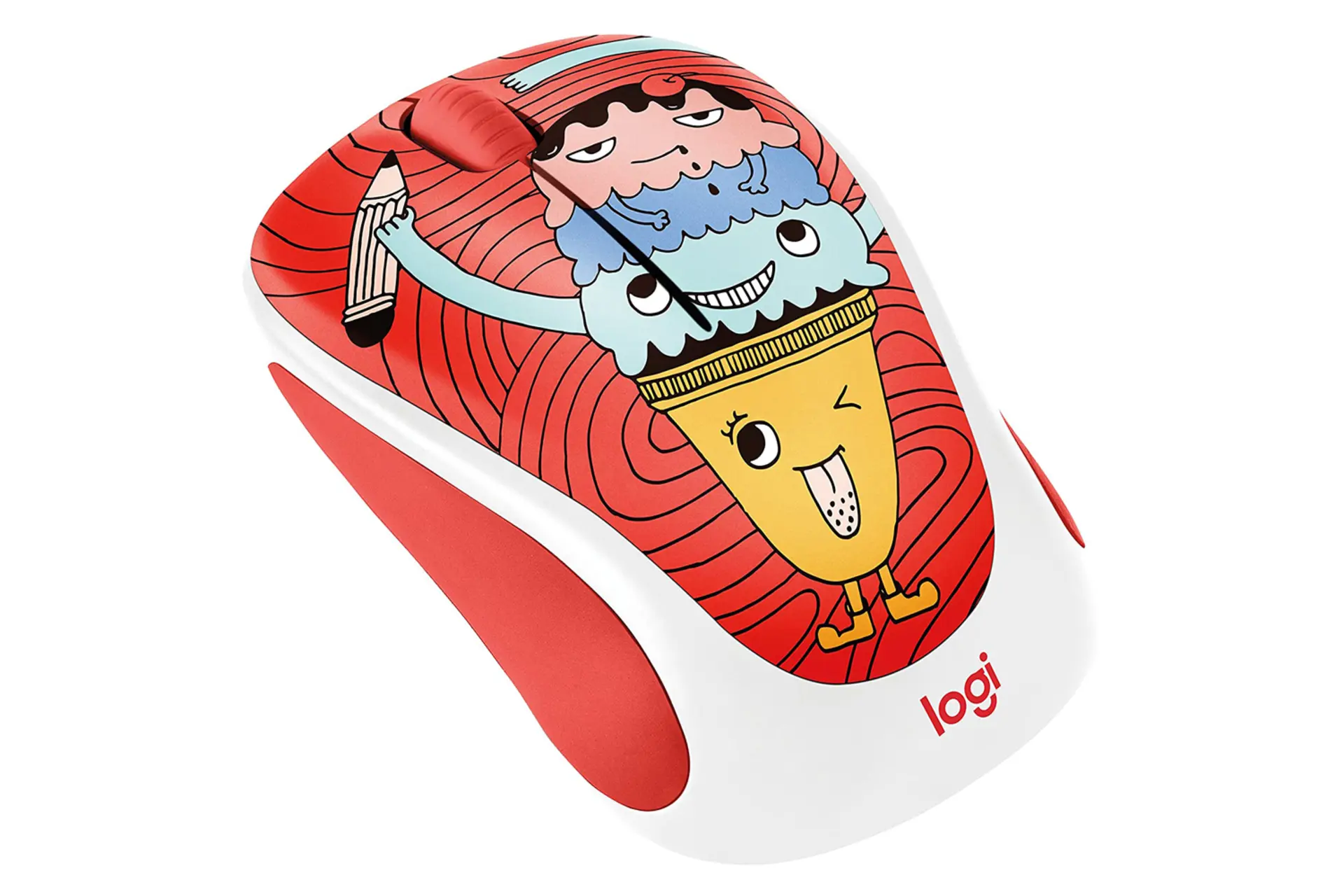 کلید اسکرول ماوس لاجیتک M238 Doodle طرح Triple Scoop