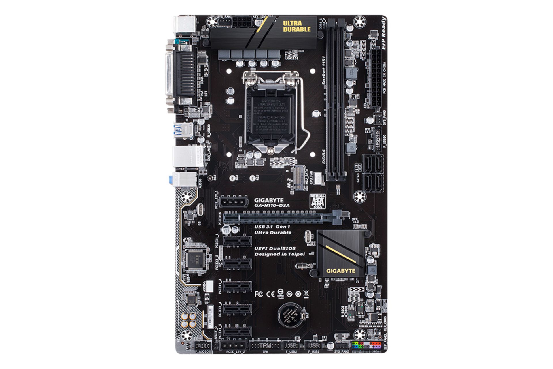 مادربرد گیگابایت GIGABYTE GA-H110-D3A (rev. 1.0)