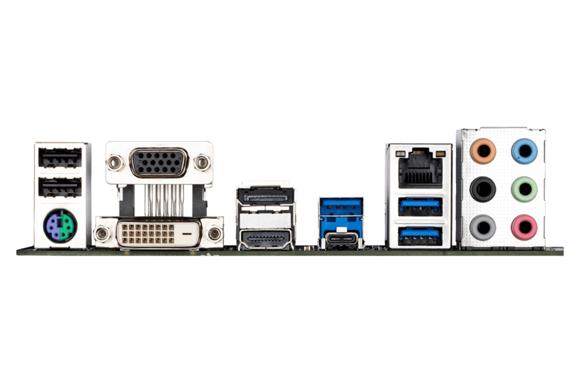 درگاه‌های مادربرد گیگابایت GIGABYTE B560M D3H (rev. 1.x)