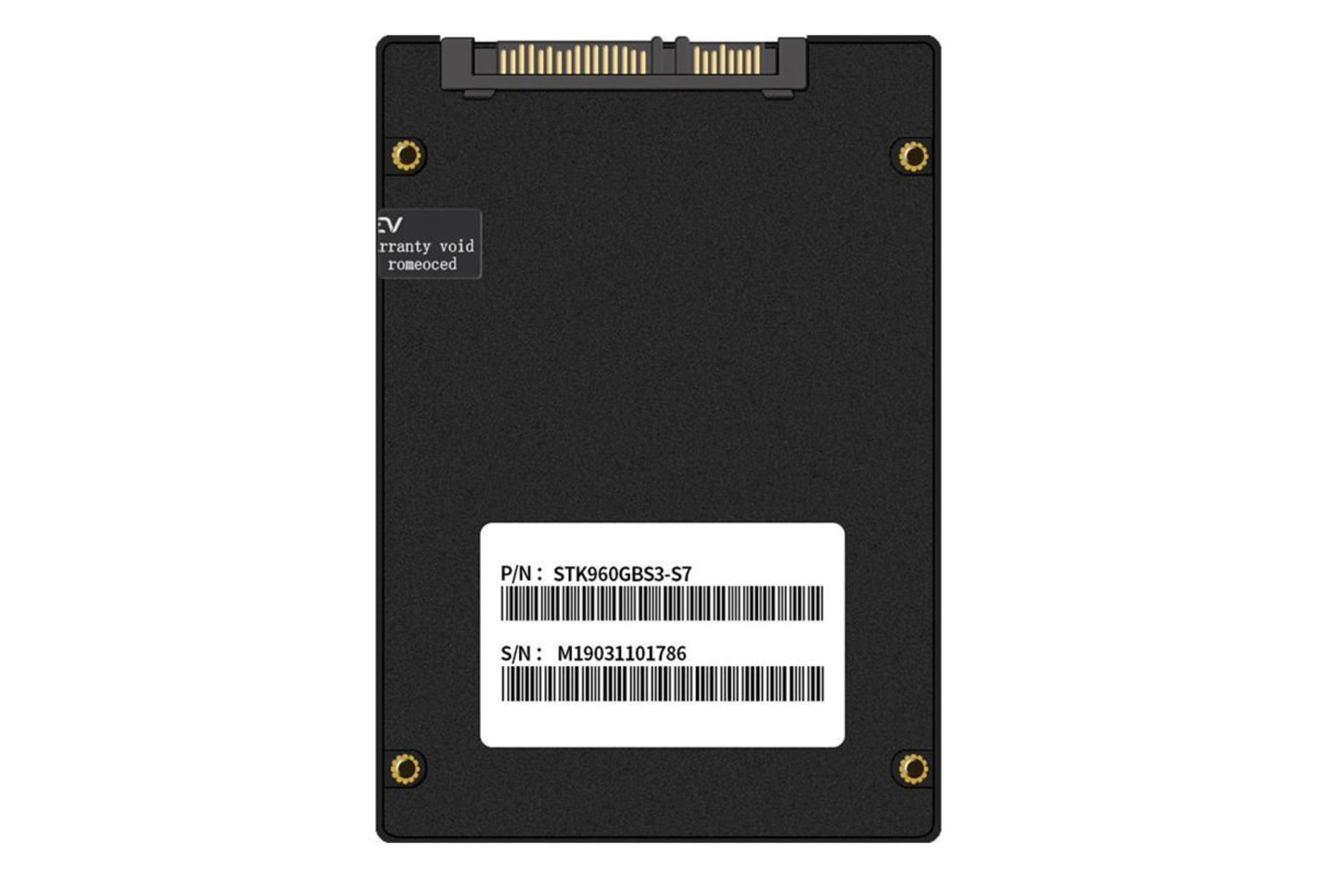 نمای پشت SSD گلووی Stryker Series SATA 2.5 Inch ظرفیت 960 گیگابایت