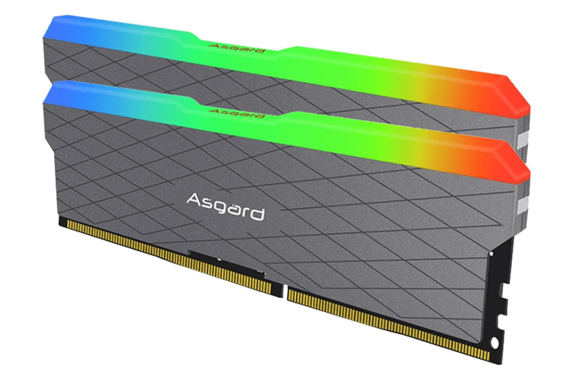 نمای جلوی رم ازگارد Loki W2 RGB ظرفیت 32 گیگابایت (2x16) از نوع DDR4-3200 به همراه نورپردازی RGB