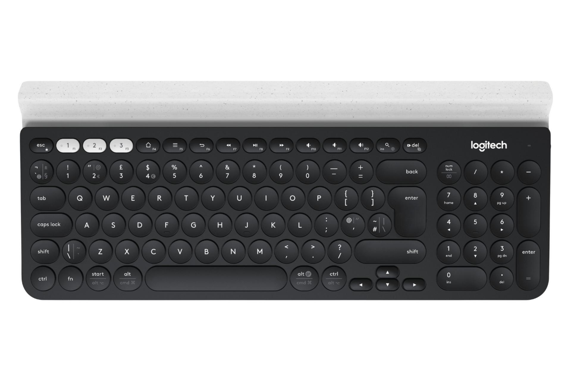 نمای جلو کیبورد بی سیم Logitech K780