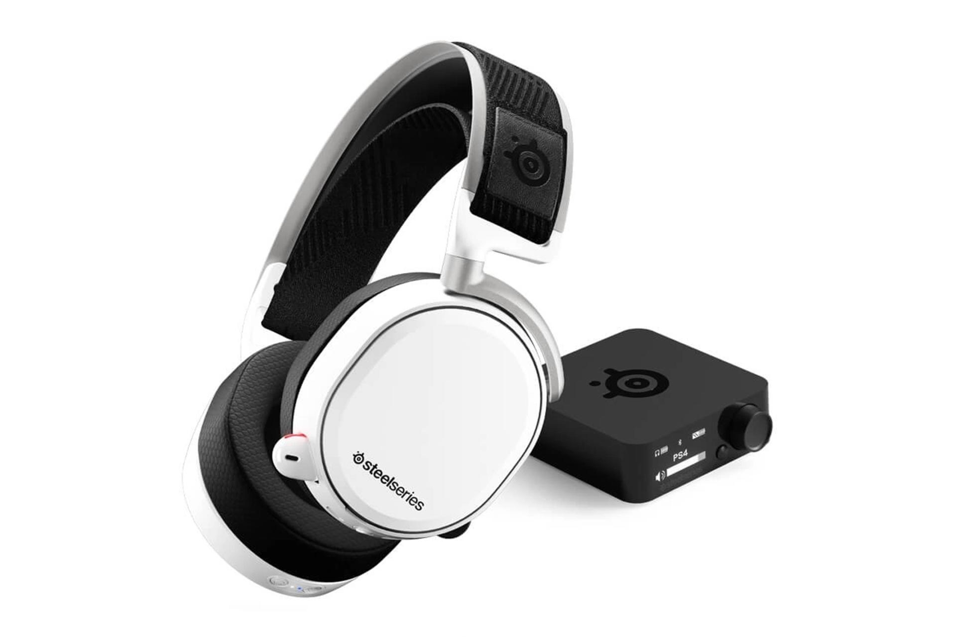 هدست گیمینگ استیل سریز SteelSeries Arctis Pro Wireless سفید