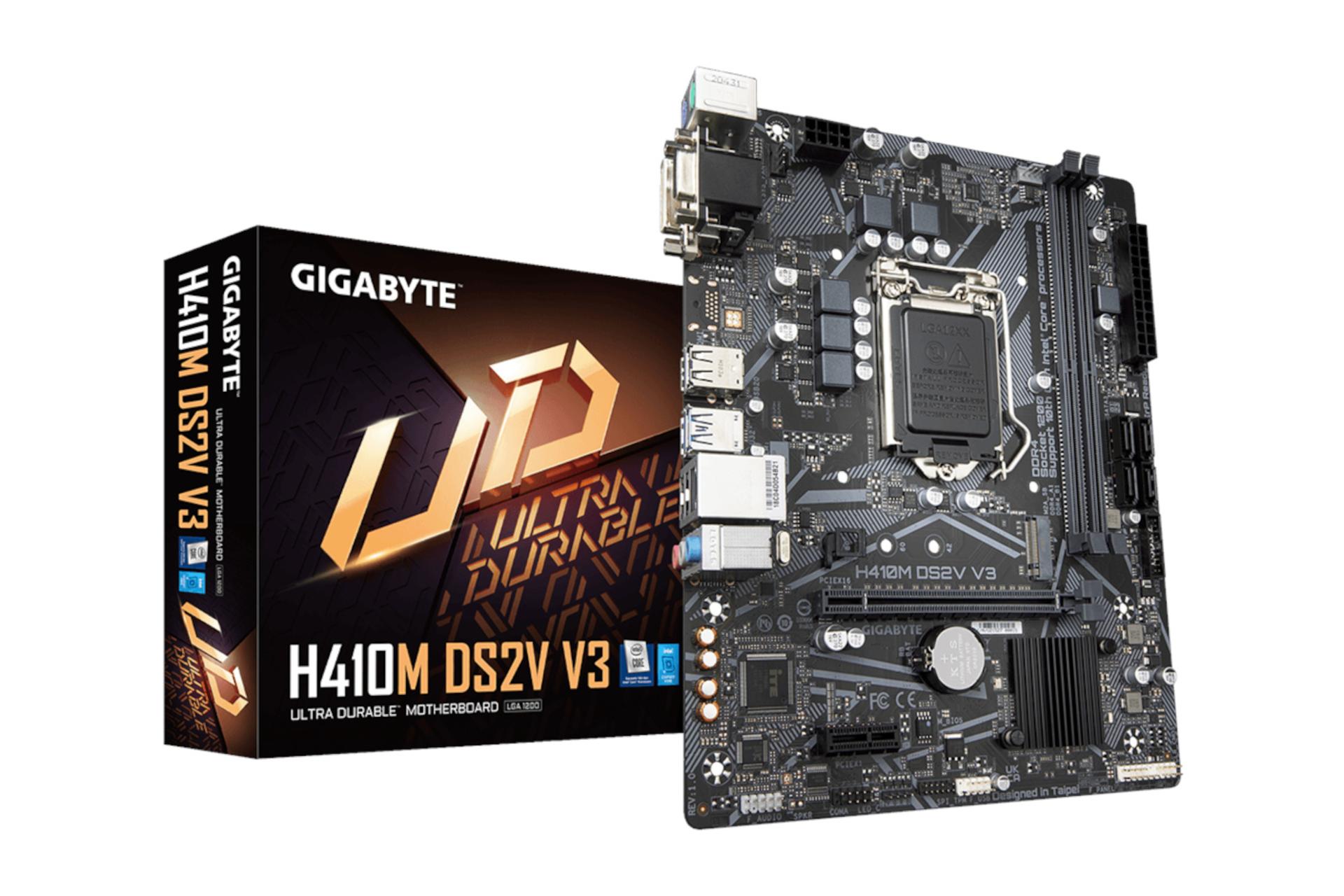 جعبه مادربرد گیگابایت GIGABYTE H410M DS2V V3 (rev. 1.0)