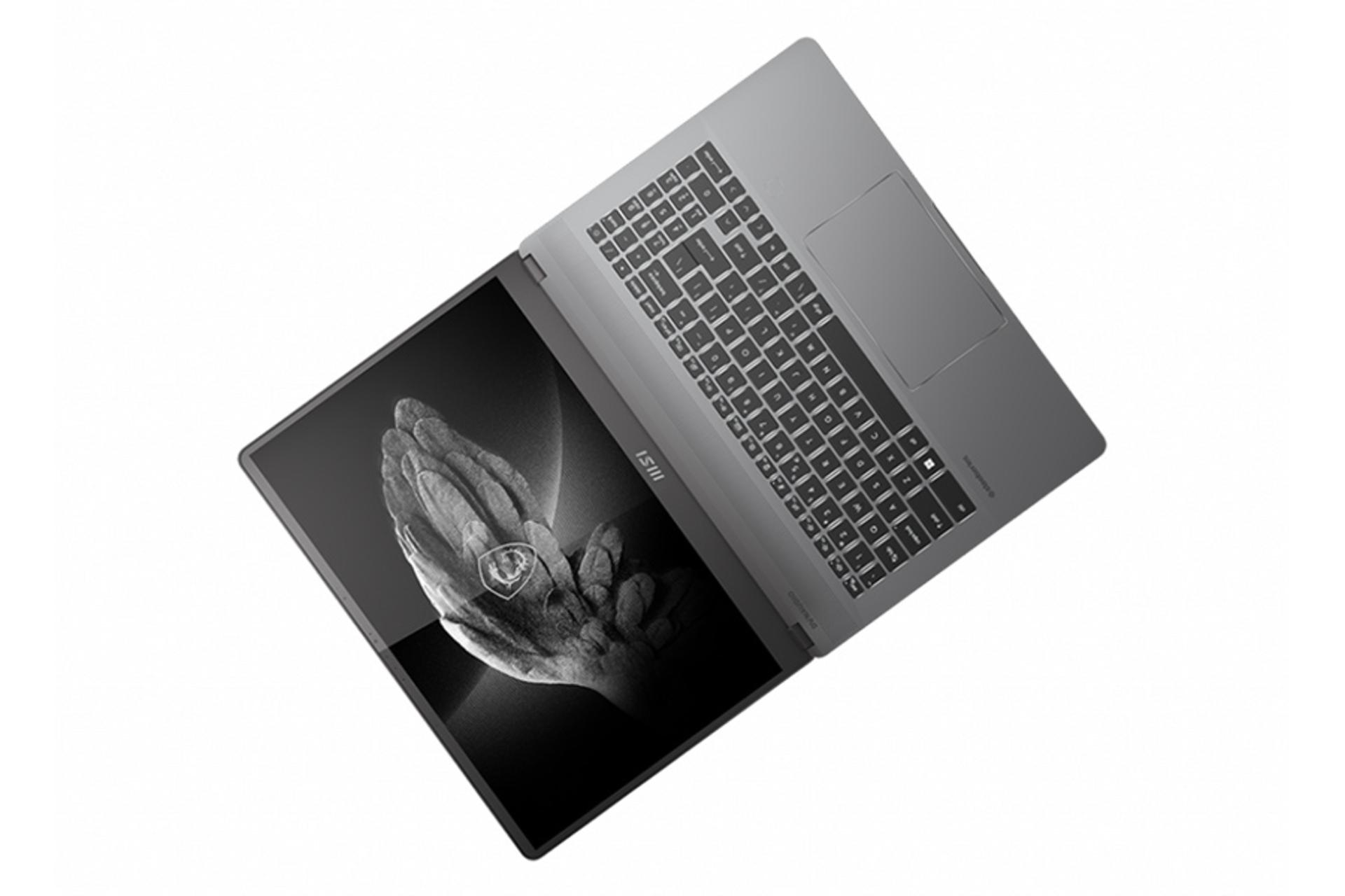 نمای بالا لپ تاپ ام اس آی کریتور Z16P B12UGST