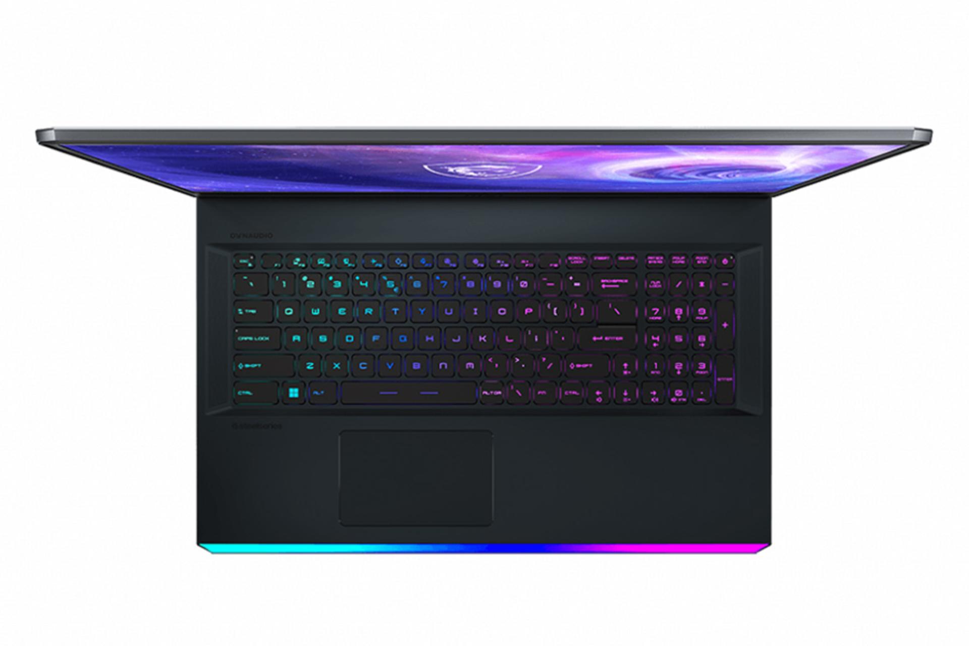 نمای بالا لپ تاپ ام اس آی Raider GE76 12UGS