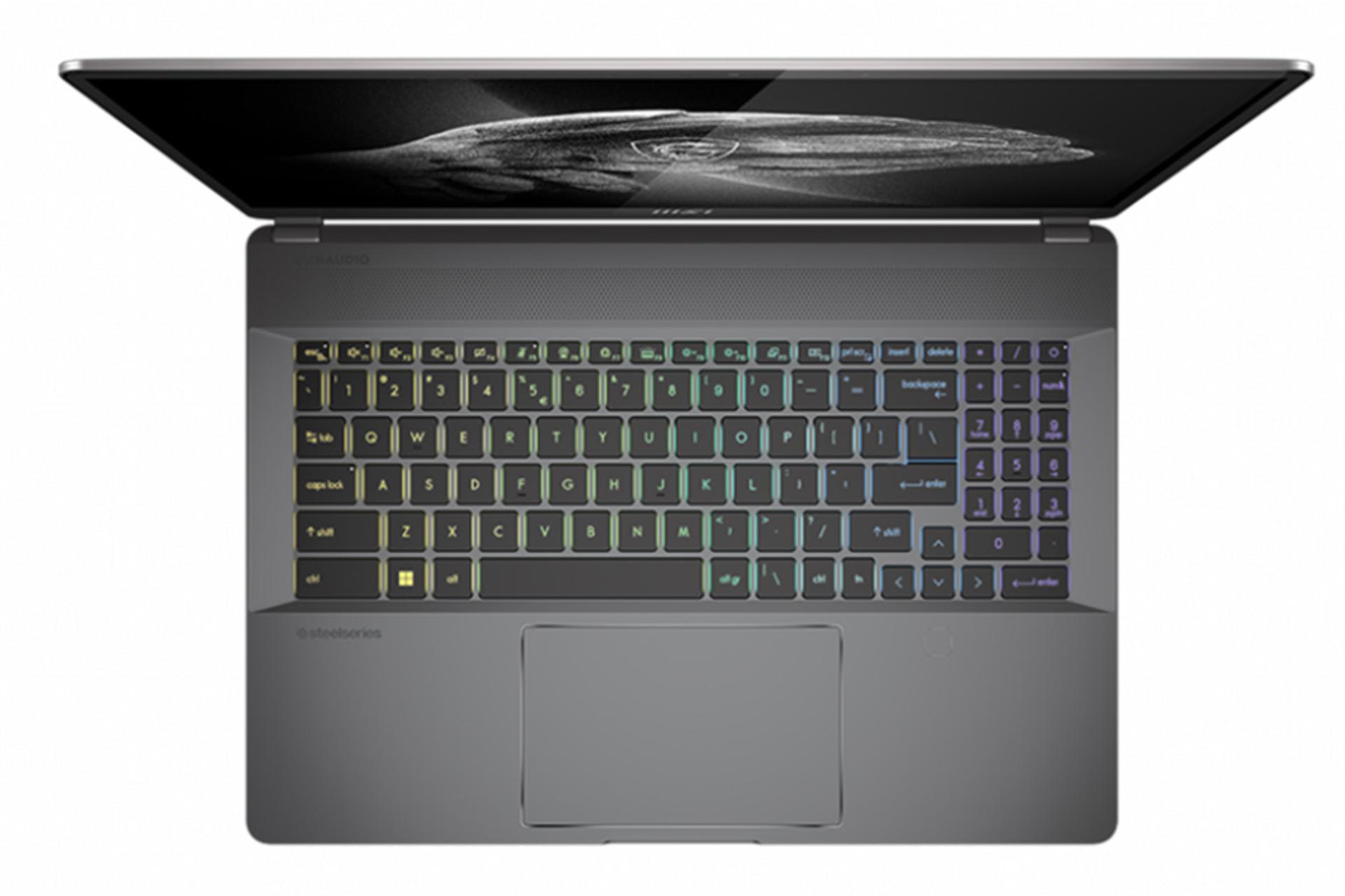 نمای بالا لپ تاپ ام اس آی کریتور Z16P B12UGST