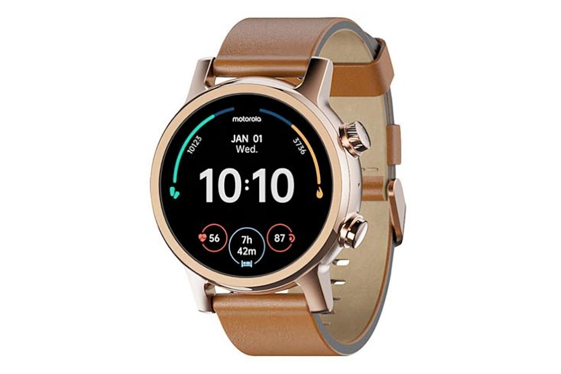 ساعت هوشمند موتورولا موتو واچ Motorola Moto Watch 150 طلایی