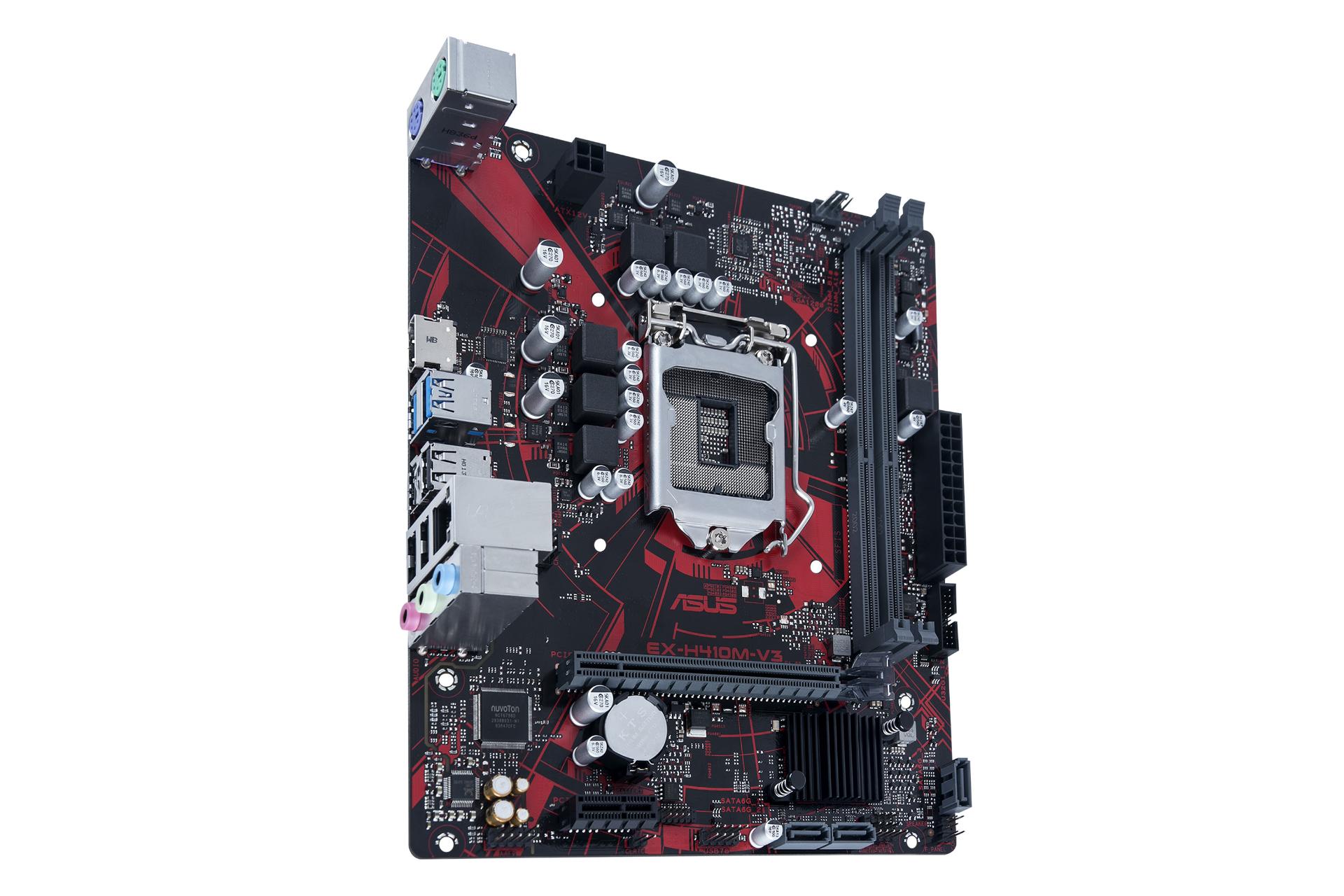 نمای کناری مادربرد ایسوس ASUS EX-H410M-V3