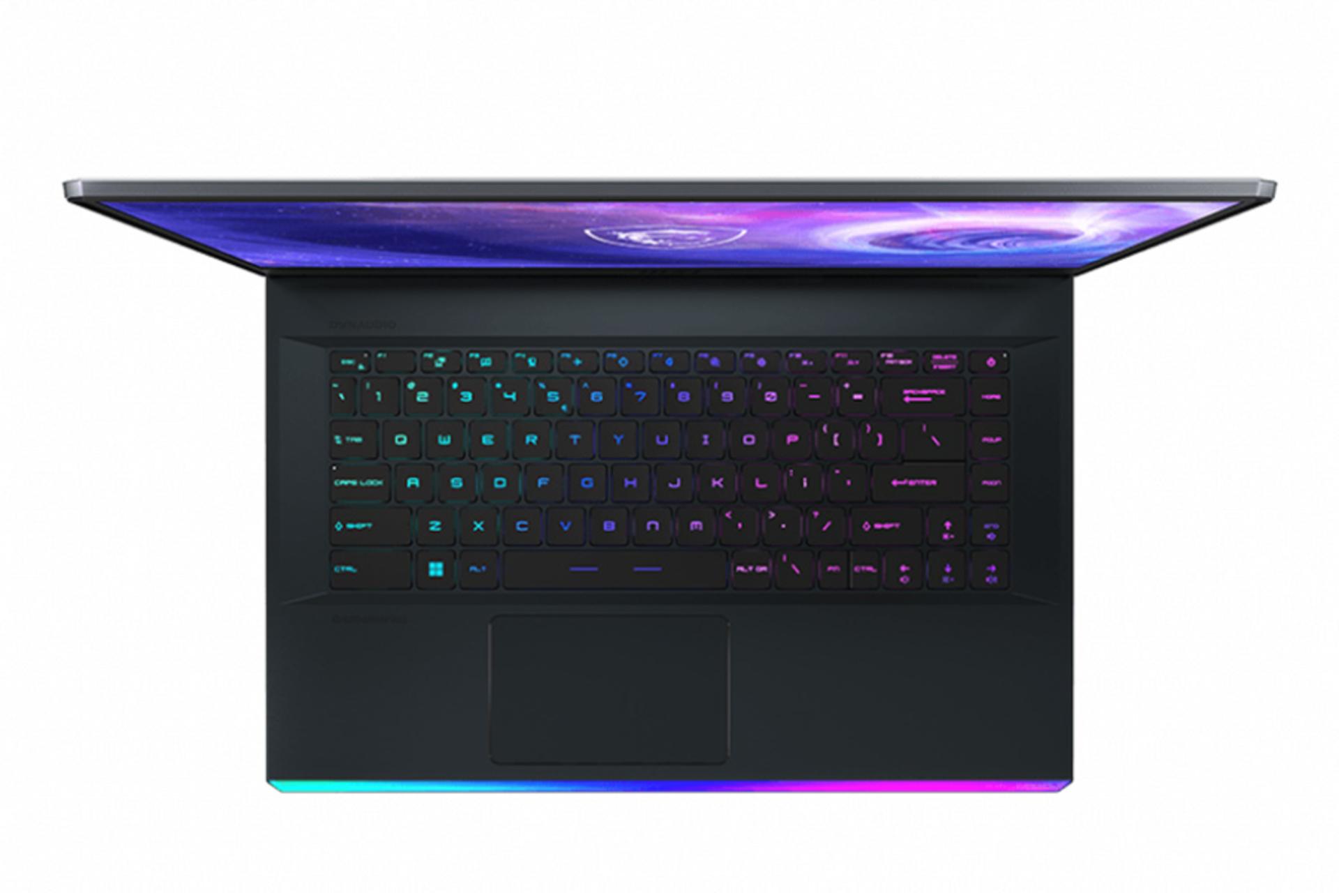 نمای بالا لپ تاپ ام اس آی Raider GE66 12UGS