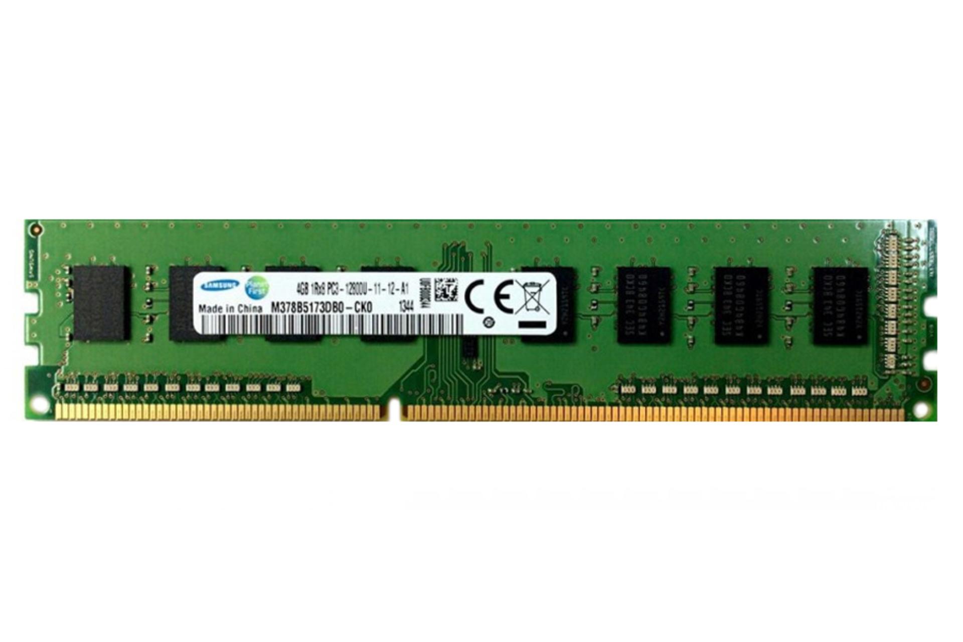 رم سامسونگ M378B5173DB0-CK0 ظرفیت 4 گیگابایت از نوع DDR3-1600