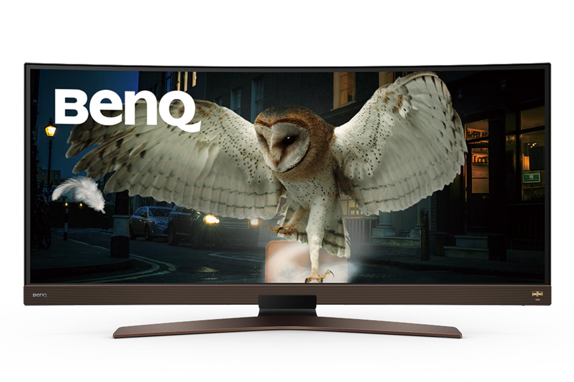 مانیتور بنکیو EW3880R از نمای جلو در حالت کاهش ارتفاع