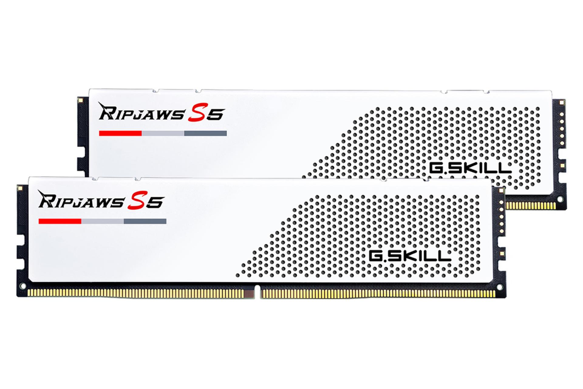 رم جی اسکیل Ripjaws S5 ظرفیت 64 گیگابایت (2x32) از نوع DDR5-5600 سفیذ