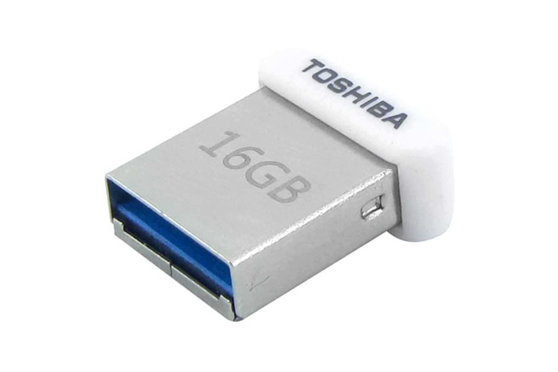 نمای جانبی فلش مموری توشیبا مدل TransMemory U364 ظرفیت 16 گیگابایت