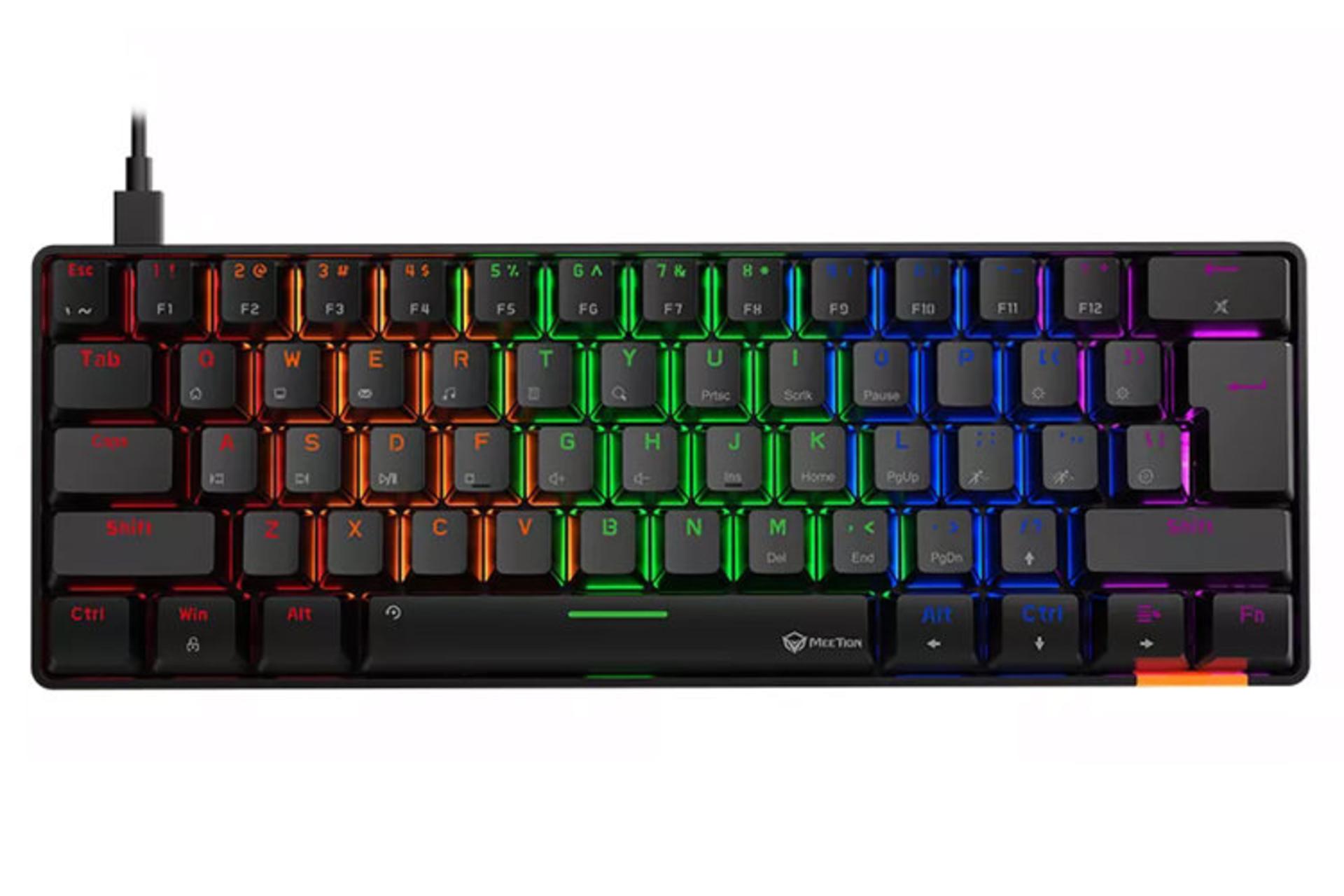 نمای روبرو کیبورد میشن MK005