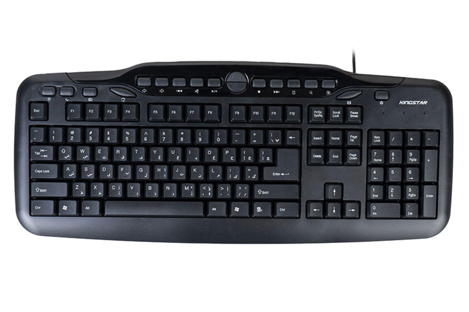 نمای روبرو کیبورد کینگ استار KB76