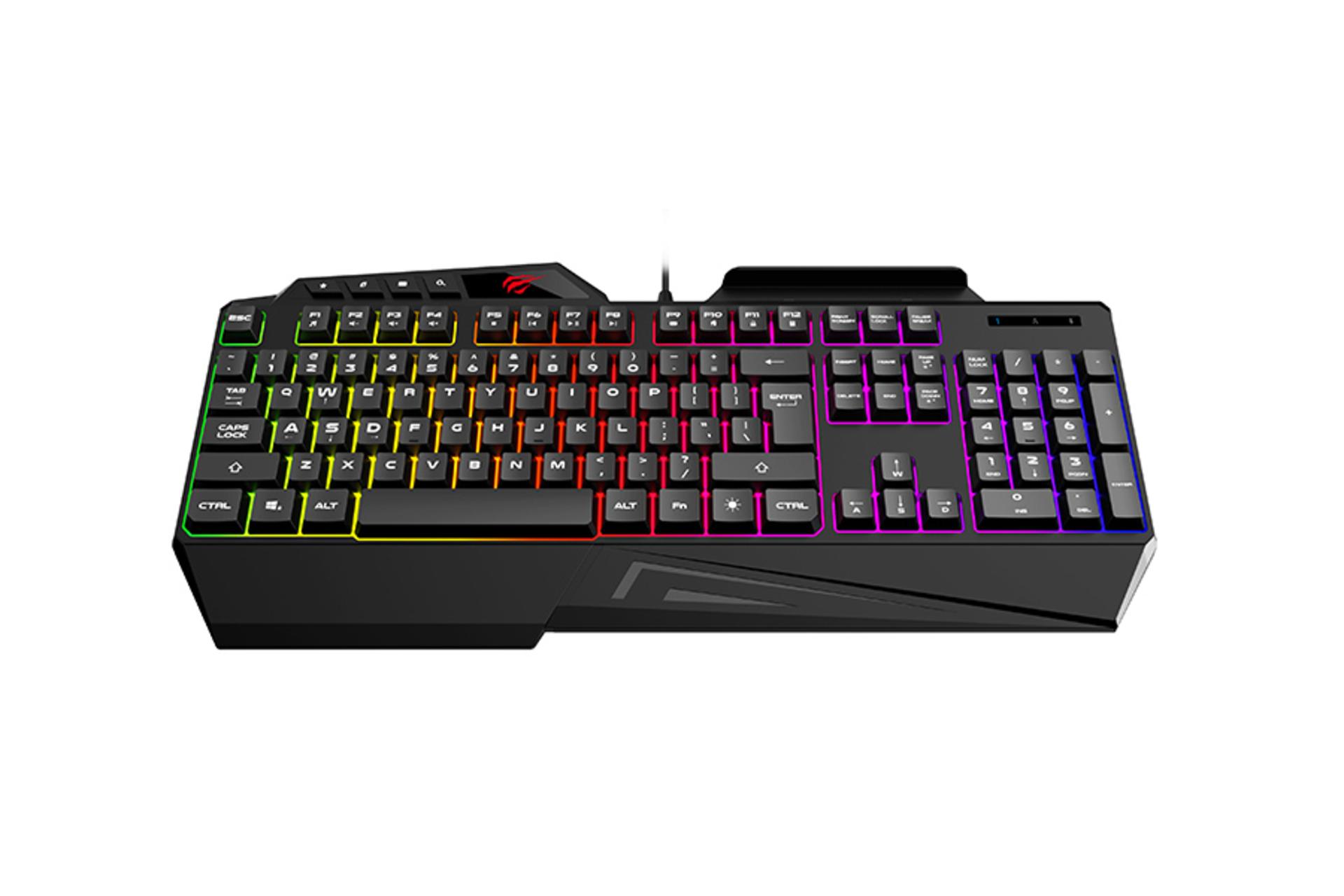 نمای پایین کیبورد هویت KB488L