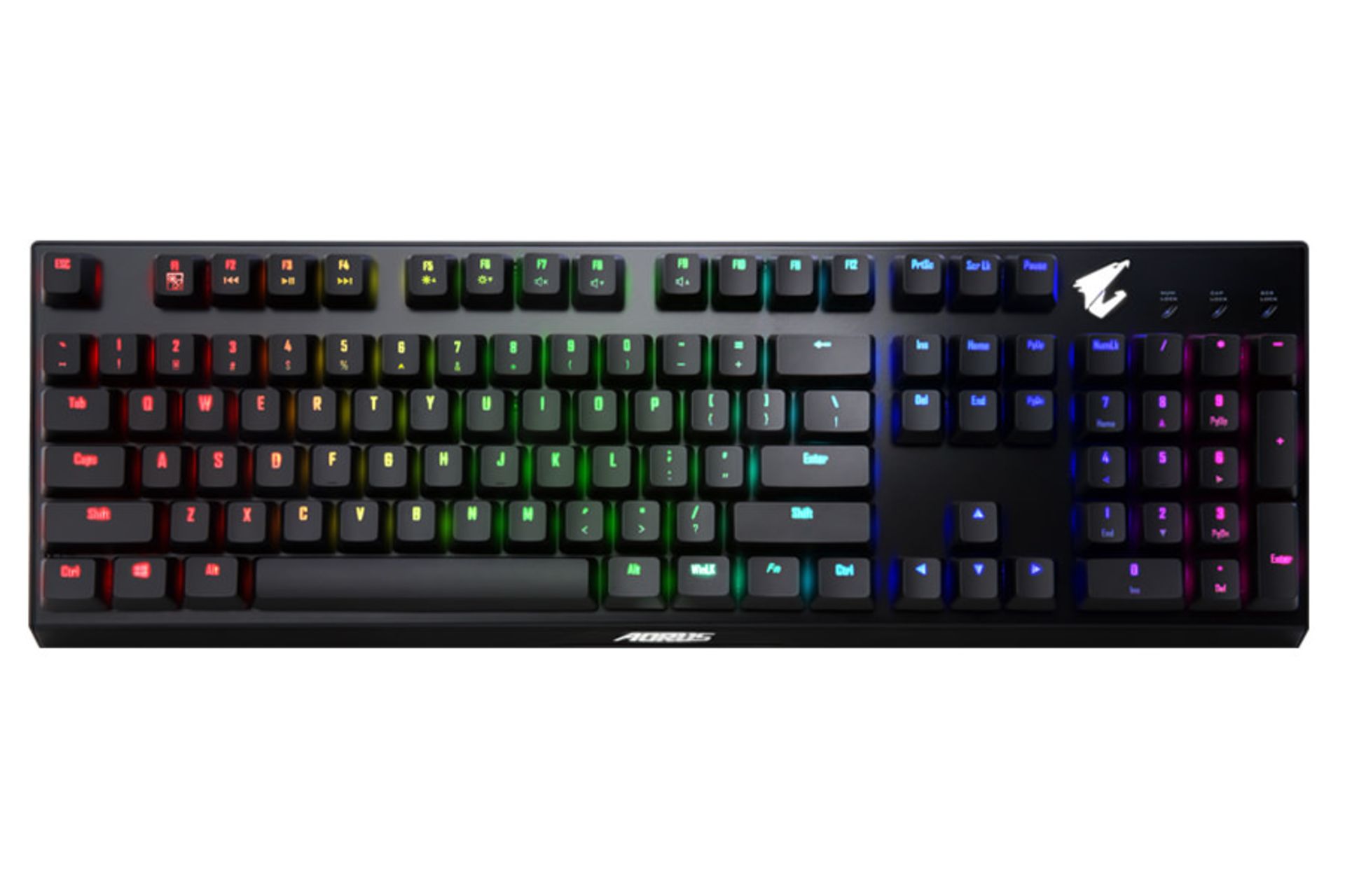 نمای روبرو کیبورد AORUS K9 Optical