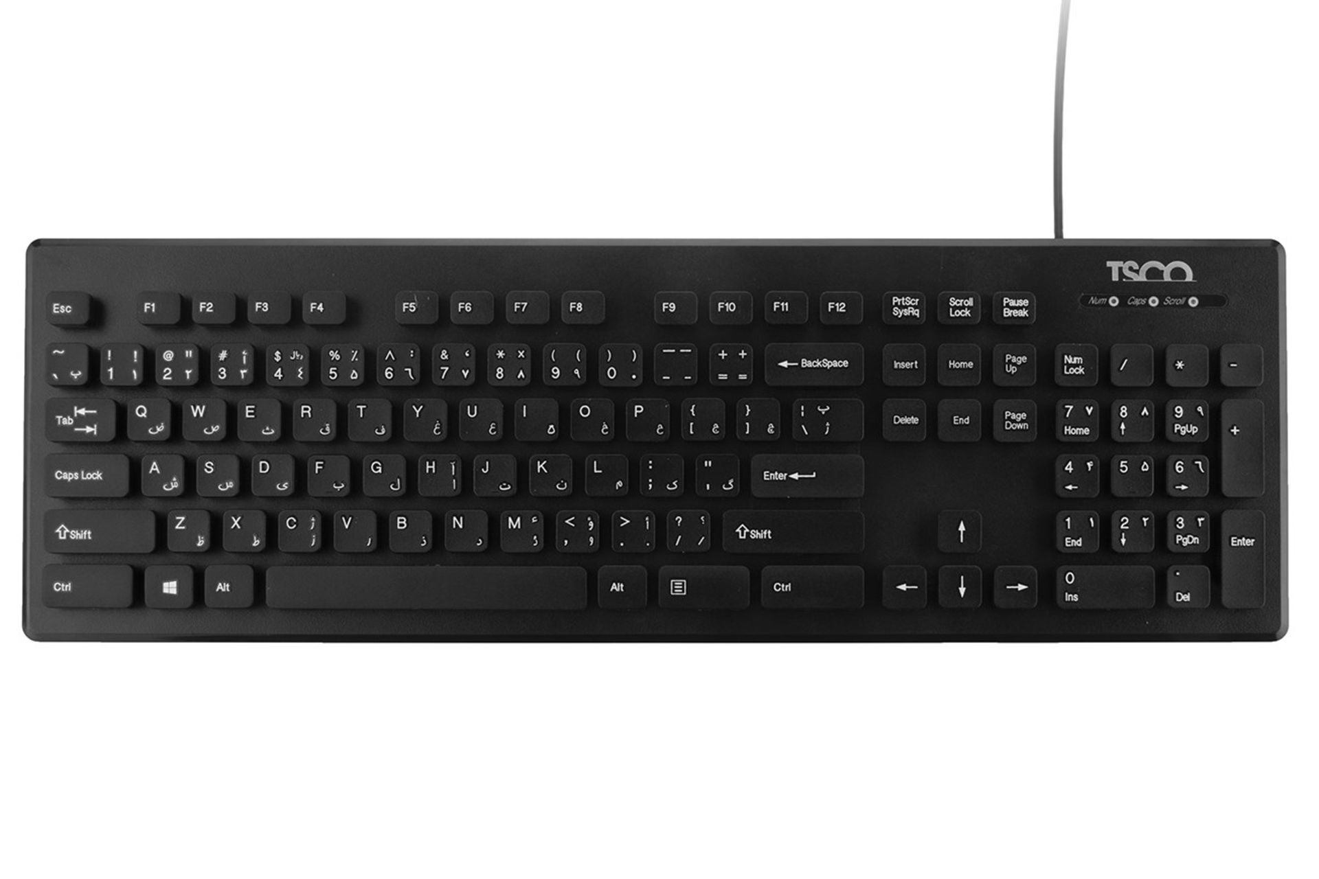 نمای روبرو کیبورد تسکو Tsco TK 8022