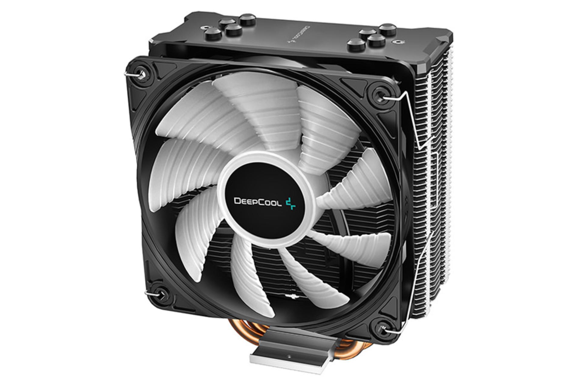 نیمرخ راست و بالای خنک کننده پردازنده دیپ کول GAMMAXX GTE V2 RGB بدون نورپردازی