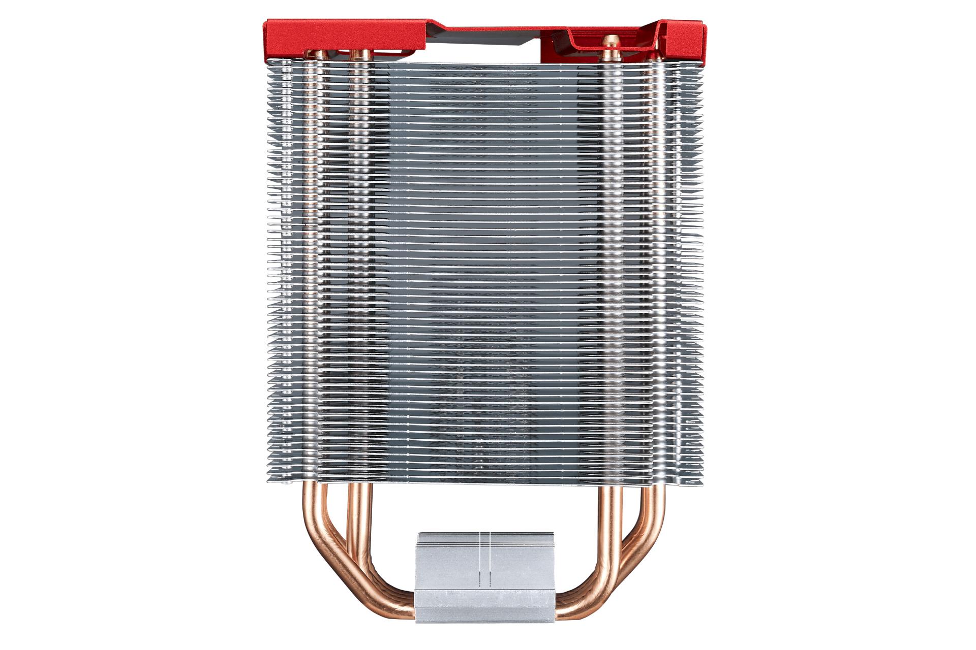 نمای روبرو هیت سینک خنک کننده پردازنده کولر مستر HYPER 212 LED TURBO