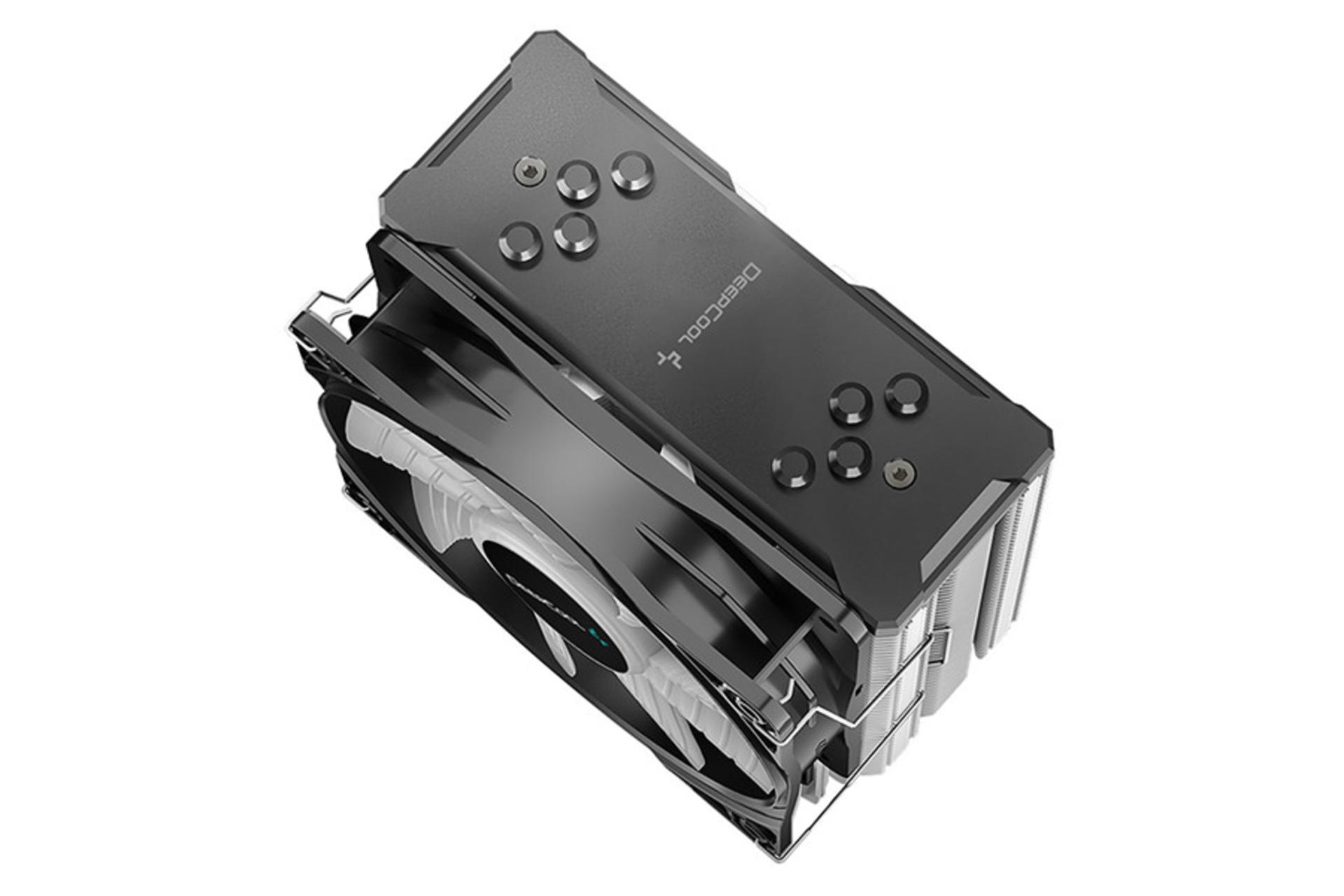 نمای بالا و راست خنک کننده پردازنده دیپ کول GAMMAXX GTE V2 RGB بدون نورپردازی