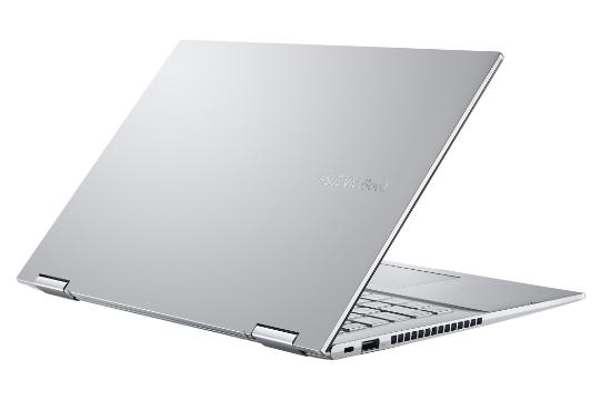 نمای پشت لپ تاپ VivoBook Flip 14 TP470EZ ایسوس نقره ای