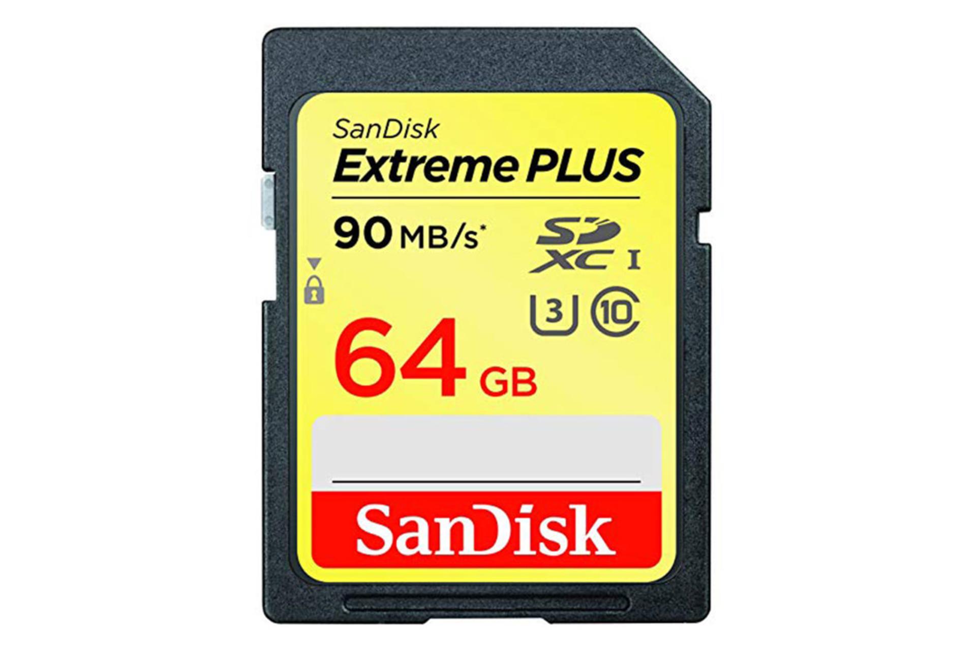 مرجع متخصصين ايران SanDisk Extreme Plus SDXC Class 10 UHS-I U3 64GB