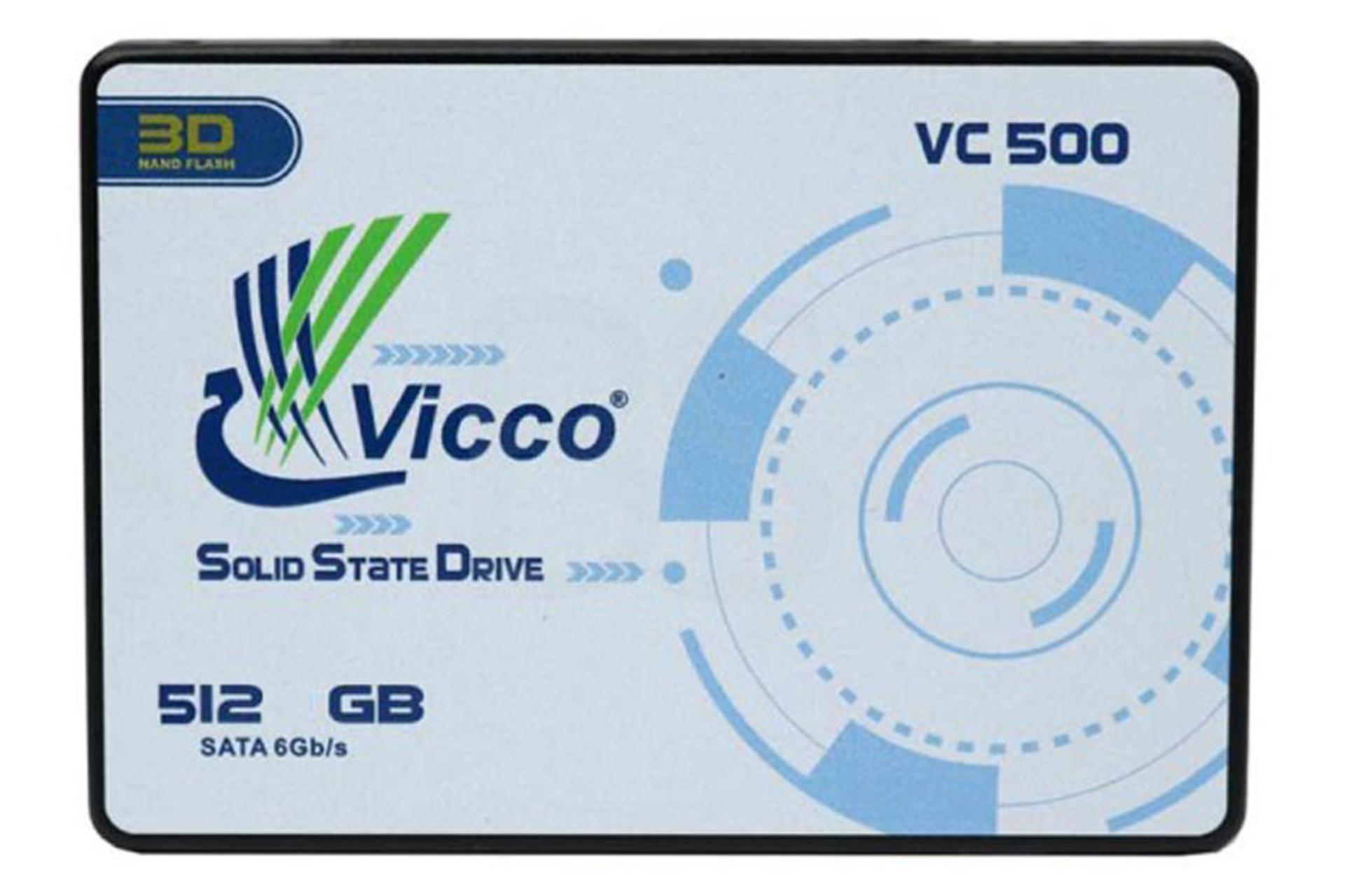 نمای روبرو SSD ویکومن VC500 SATA 2.5 Inch
