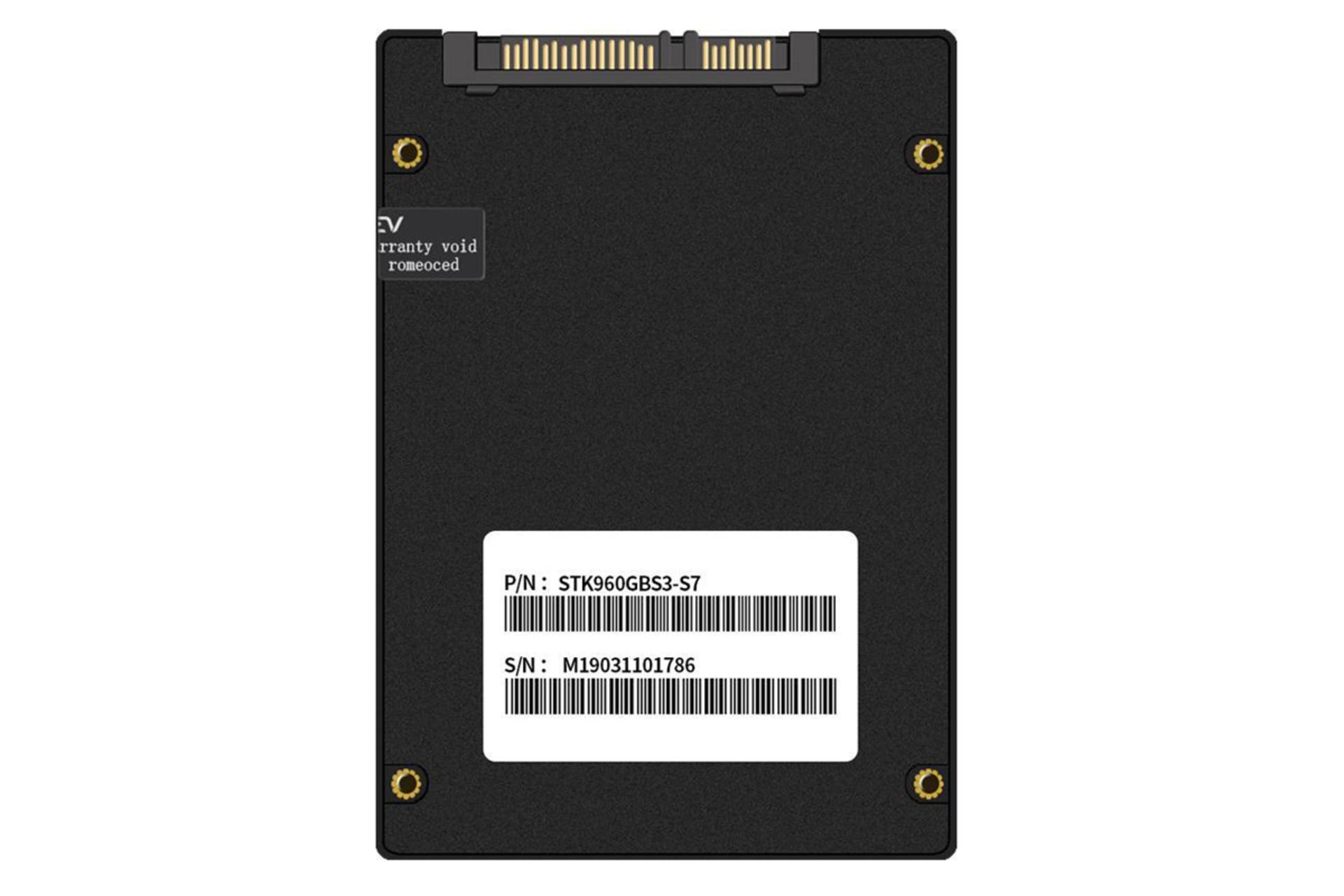 نمای پشت SSD گلووی Stryker Series SATA 2.5 Inch