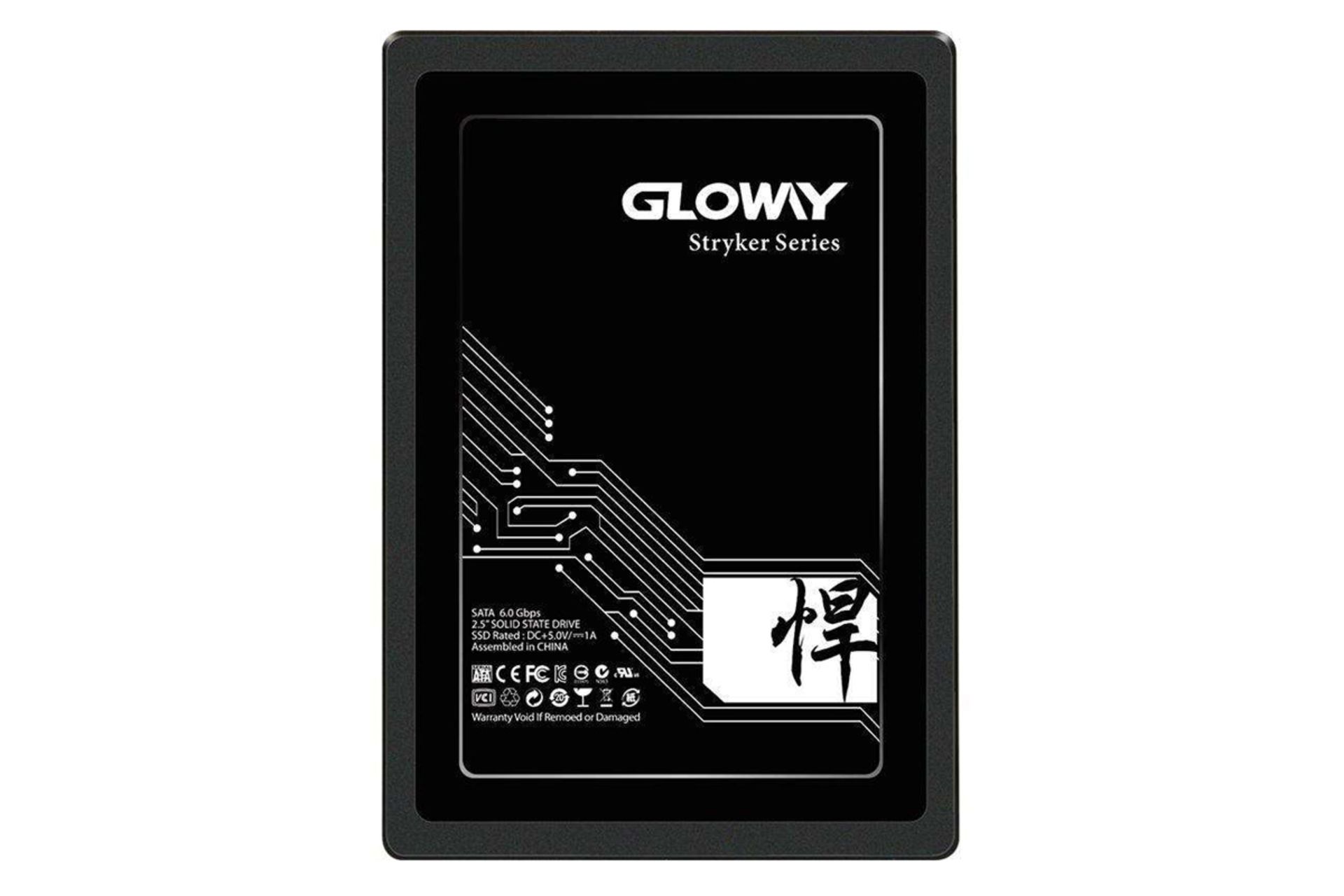 نمای روبرو SSD گلووی Stryker Series SATA 2.5 Inch