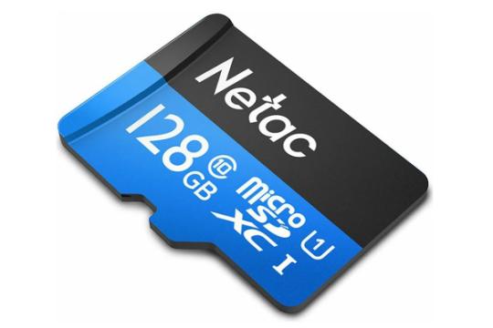 نمای جانبی کارت حافظه نتاک microSDXC ظرفیت 128 گیگابایت مدل P500 Standard کلاس 10