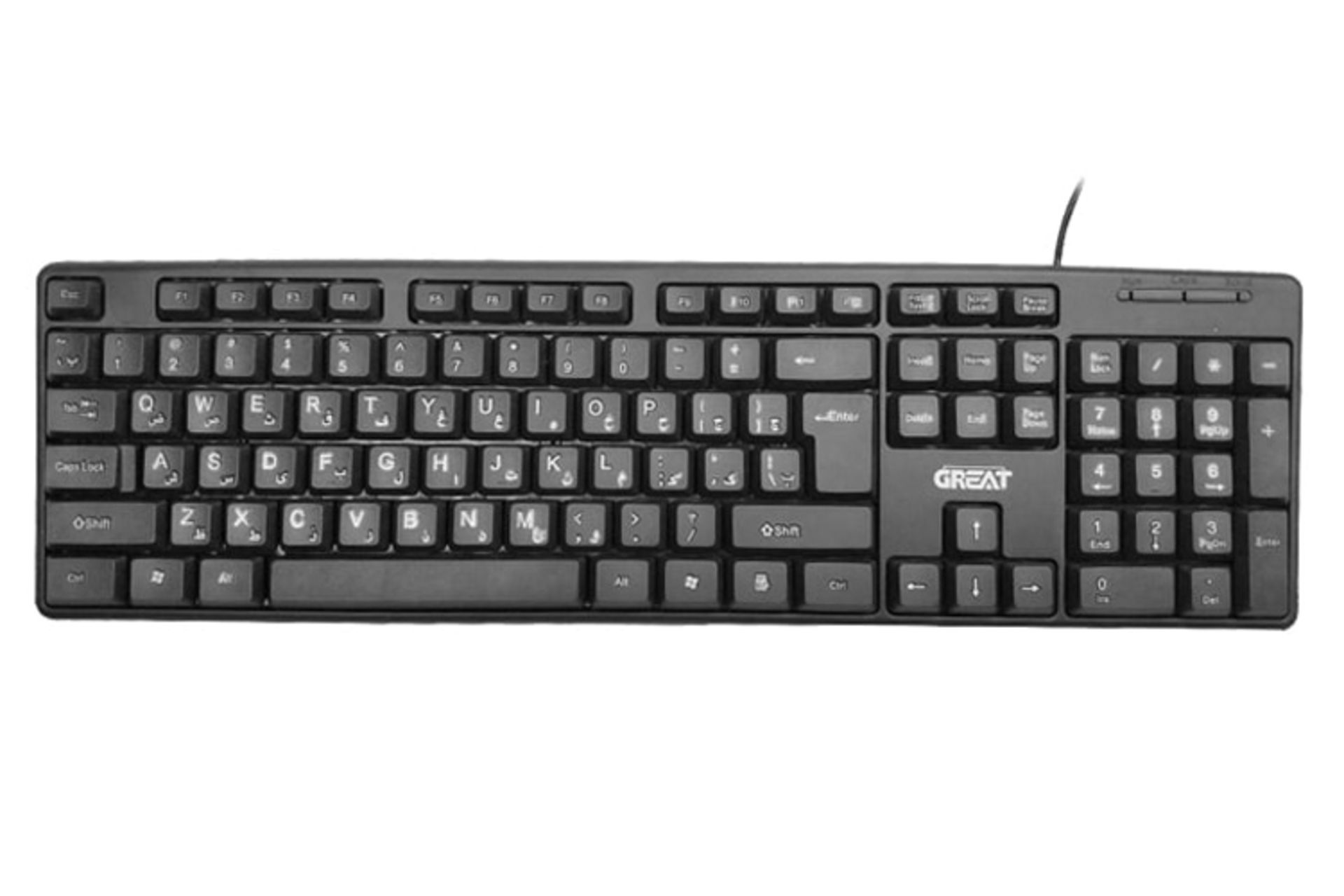 نمای روبرو کیبورد گریت GR-1030