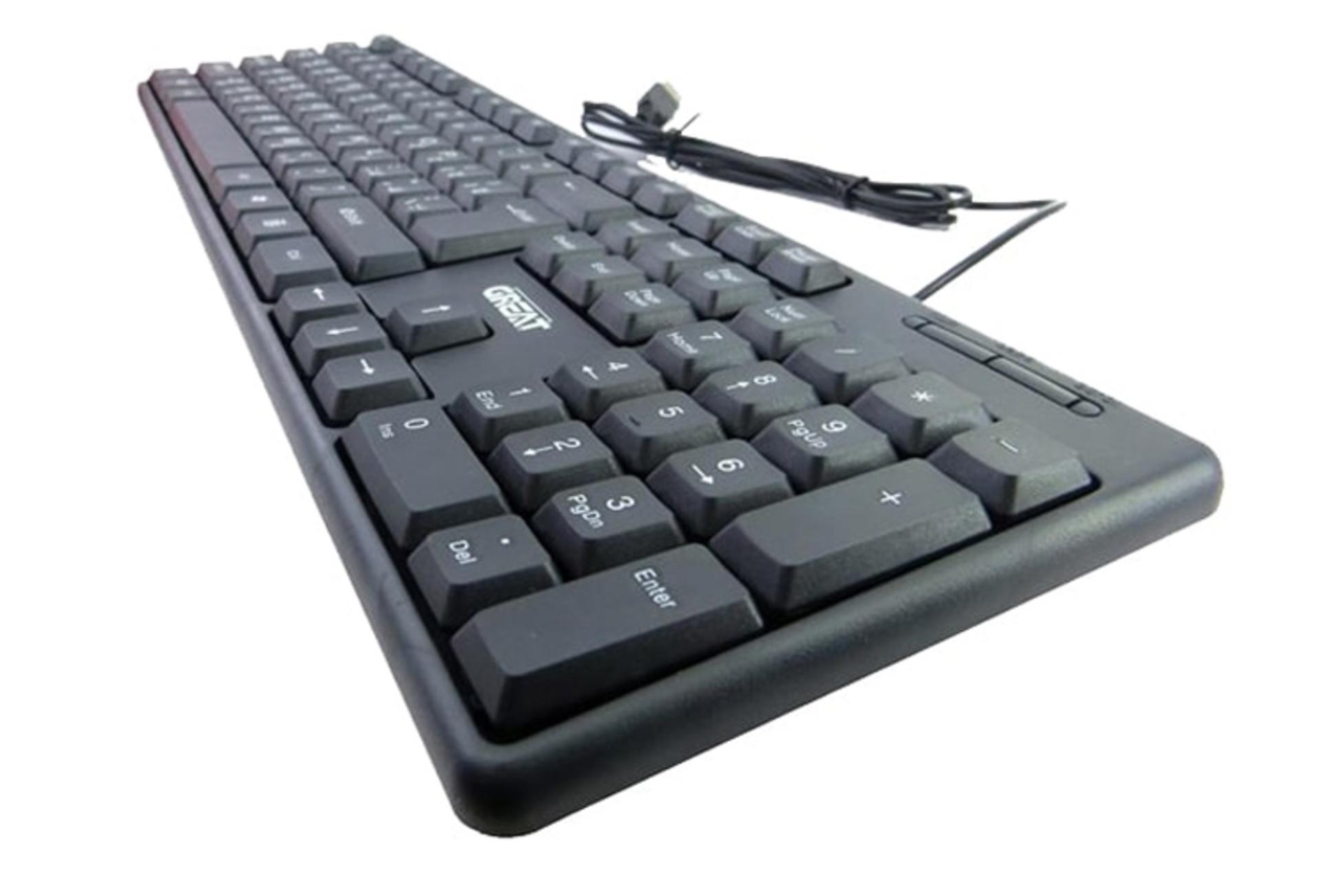 نمای جانبی کیبورد گریت GR-1030