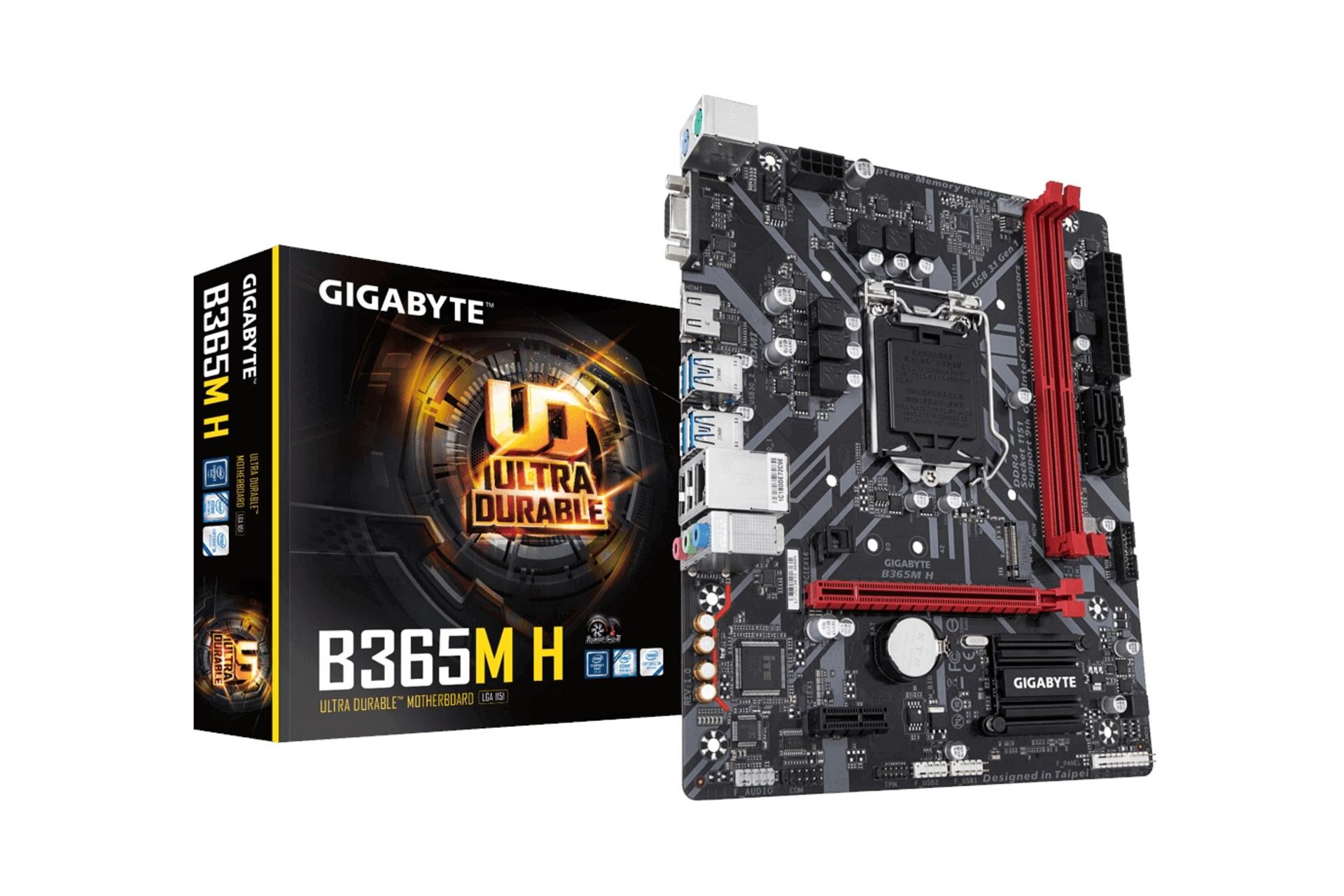 جعبه مادربرد گیگابایت GIGABYTE B365M H (rev. 1.0)